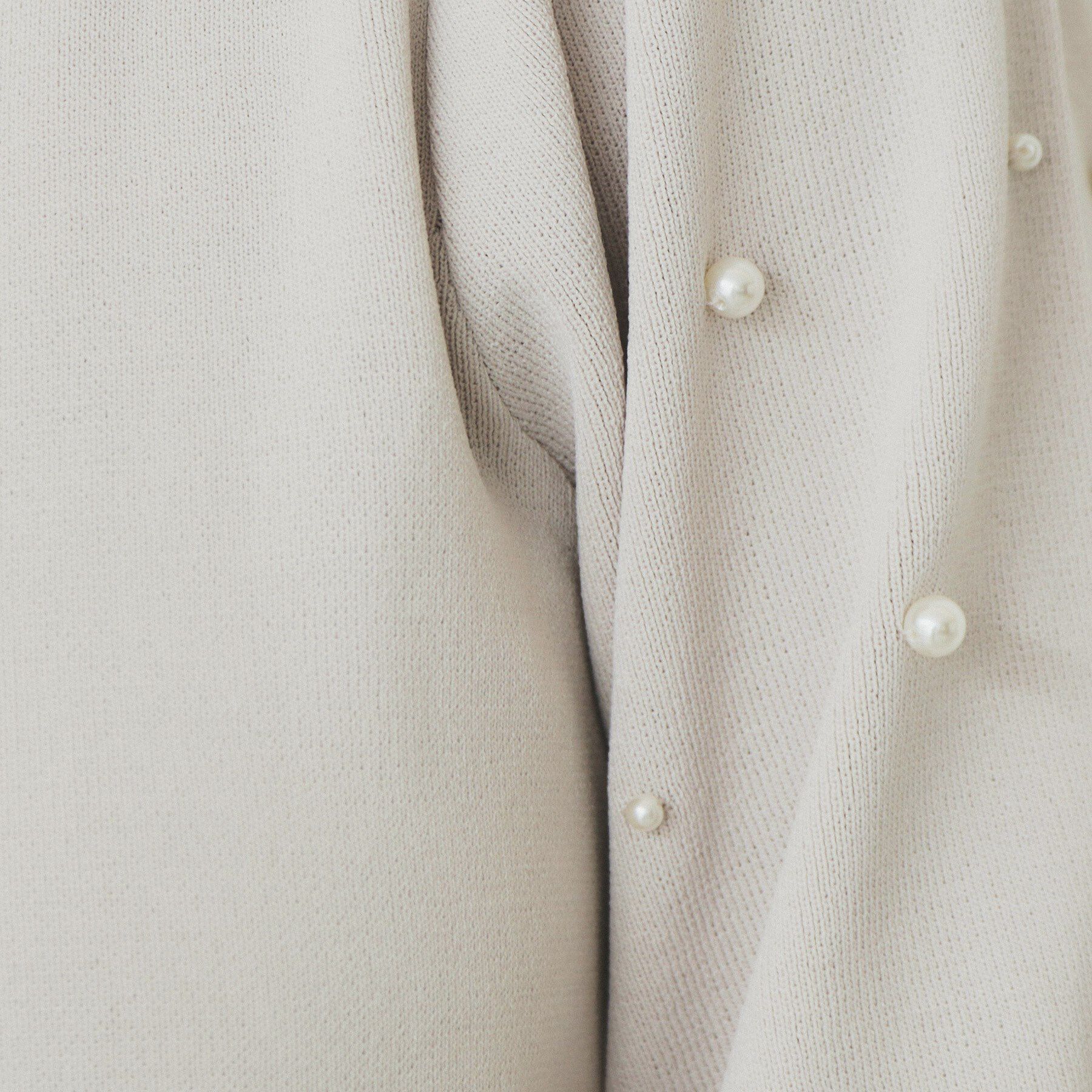 index「ドライタッチ パール調パフスリーブニット【洗濯機洗い可/UVケア/抗ピル/接触冷感】」|ニット・セーター|