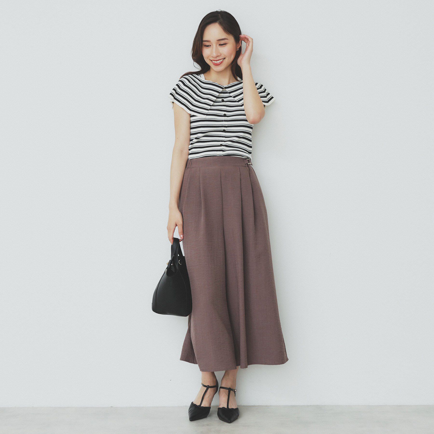 index「前後2wayオフショルビッグカラーニット【洗濯機洗い可/抗ピル】」|ニット・セーター|