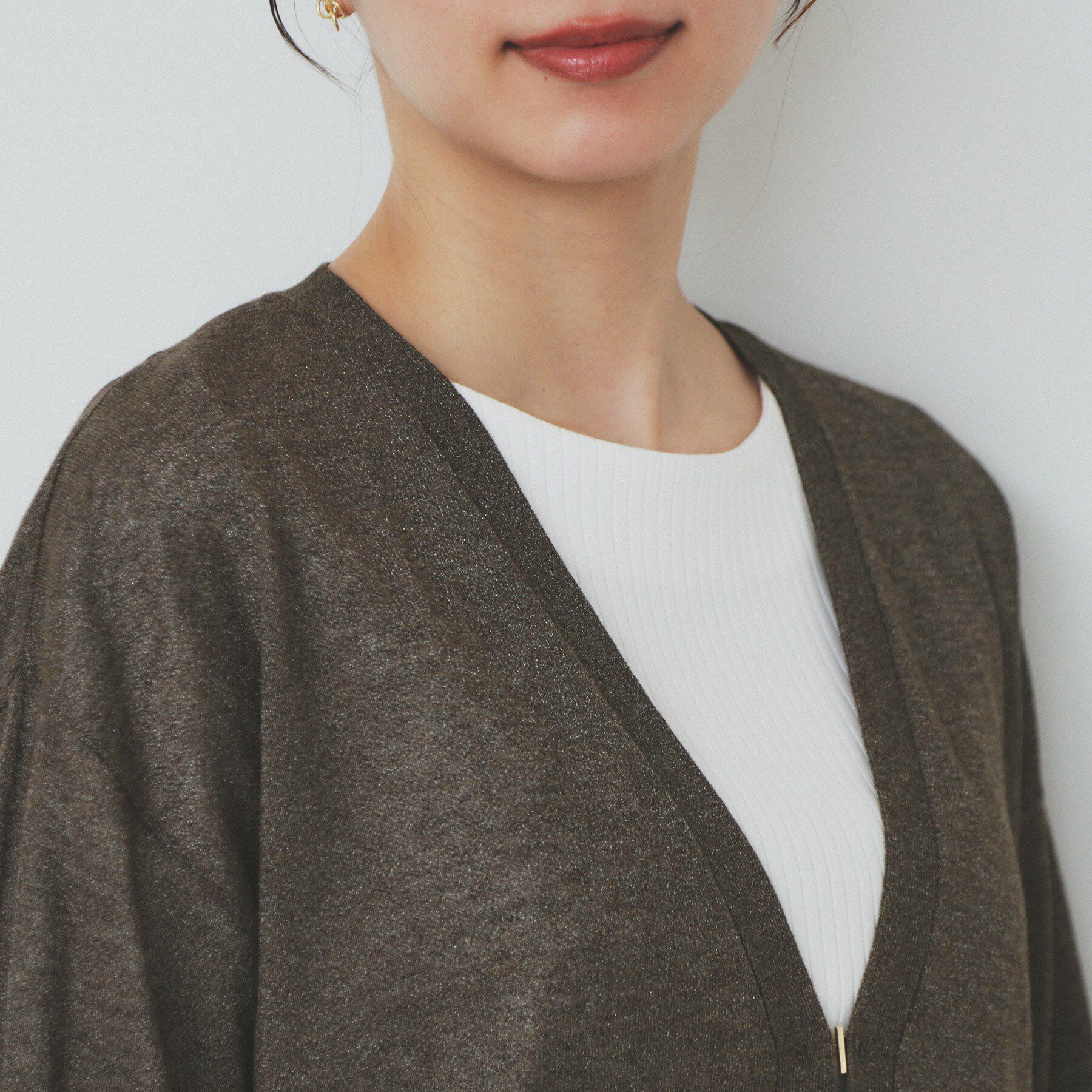 index「《5色展開》コンパクトショートカーディガン【洗濯機洗い可】」|カーディガン|