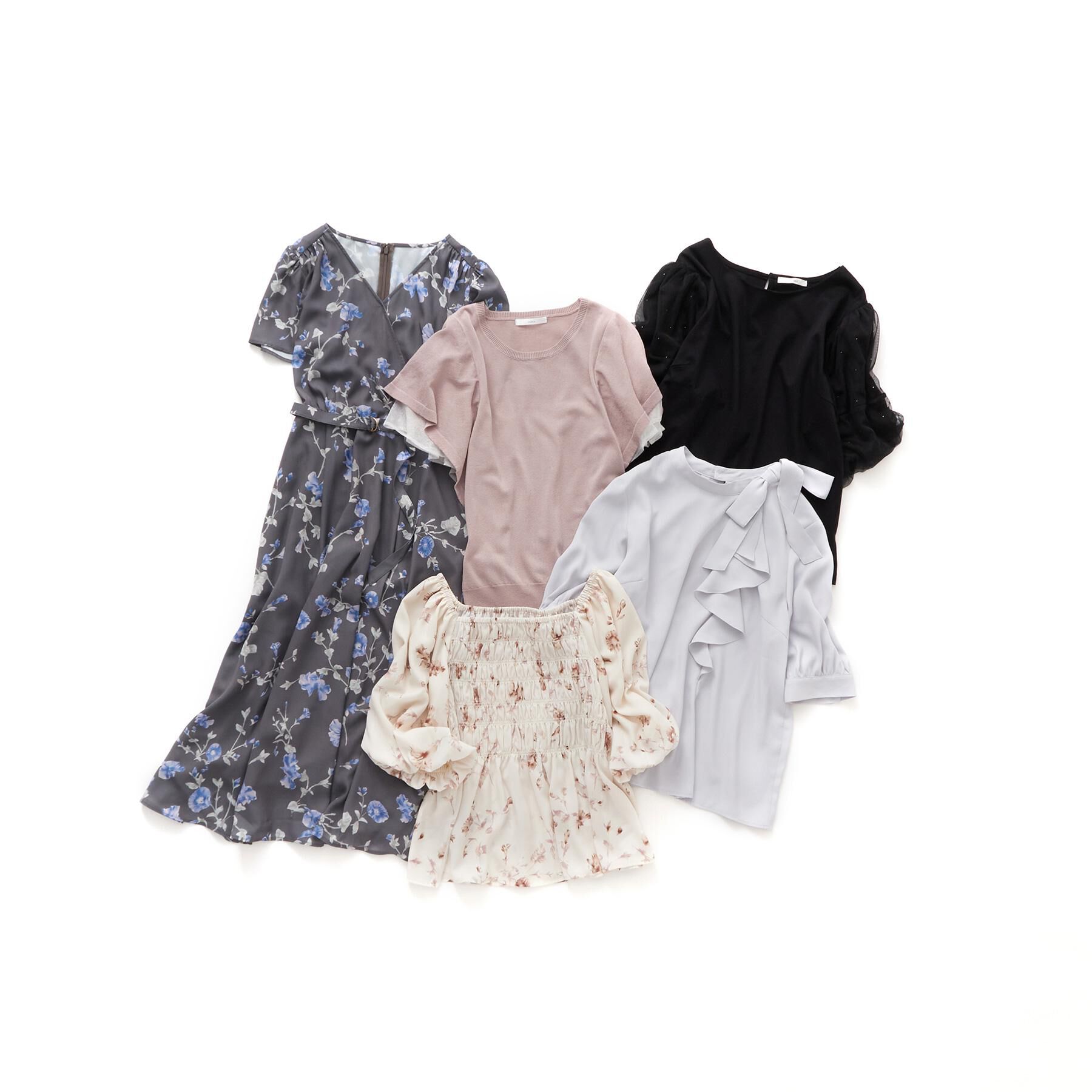 index「カシュクールフラワーワンピース【洗濯機洗い可】」|ワンピース|