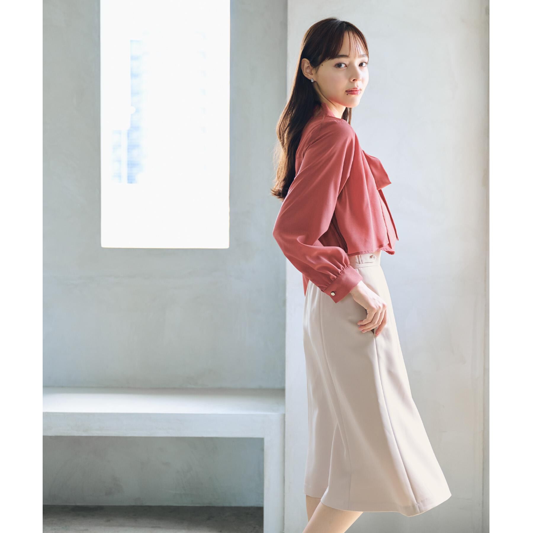 index「ストレッチフレアスカート/セットアップ対応【洗濯機洗い可/イージーアイロン/防シワ】」|スカート|