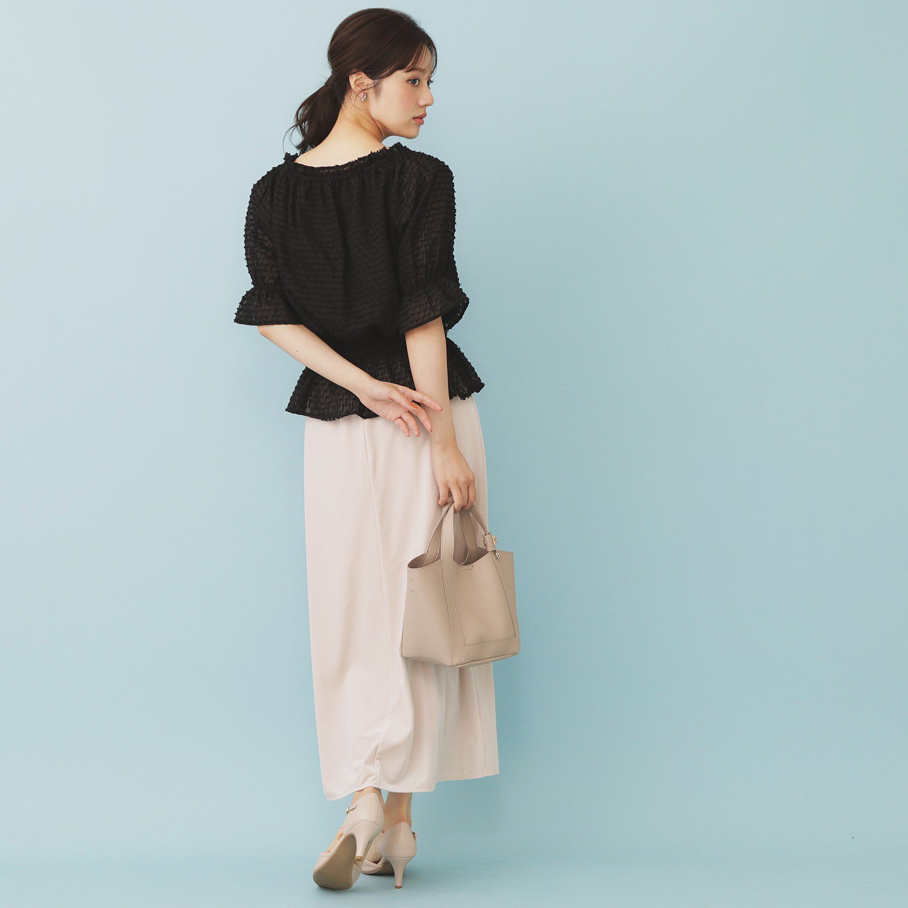 index「2WAY カットジャカードブラウス【洗濯機洗い可/防シワ】」|シャツ・ブラウス|