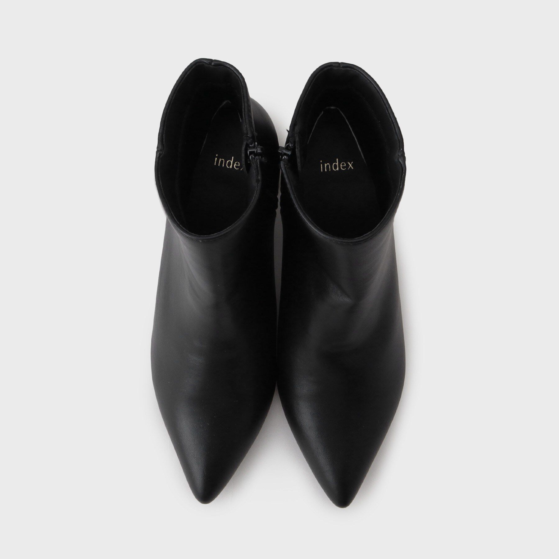 index「【抗菌防臭】レザー調スムースショートブーツ」|ショートブーツ|