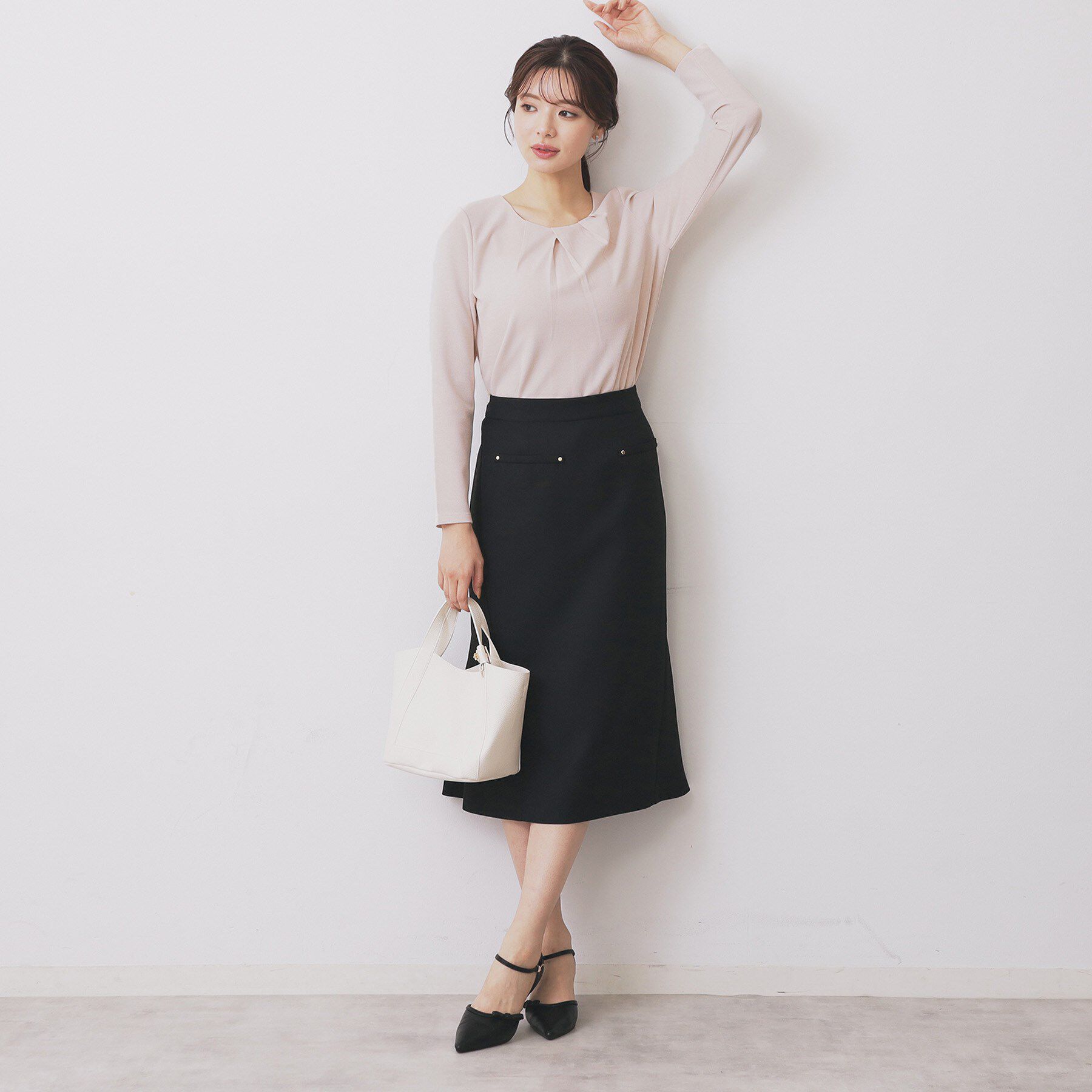 index「フロントタックトップス【洗濯機洗い可/UVケア】」|Tシャツ・カットソー|