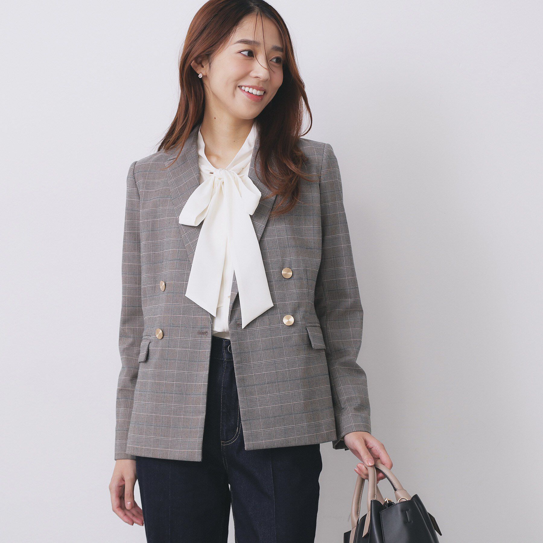 index「《Oggi掲載》ダブルブレストテーラードジャケット/セットアップ対応可【洗える】」|テーラードジャケット|