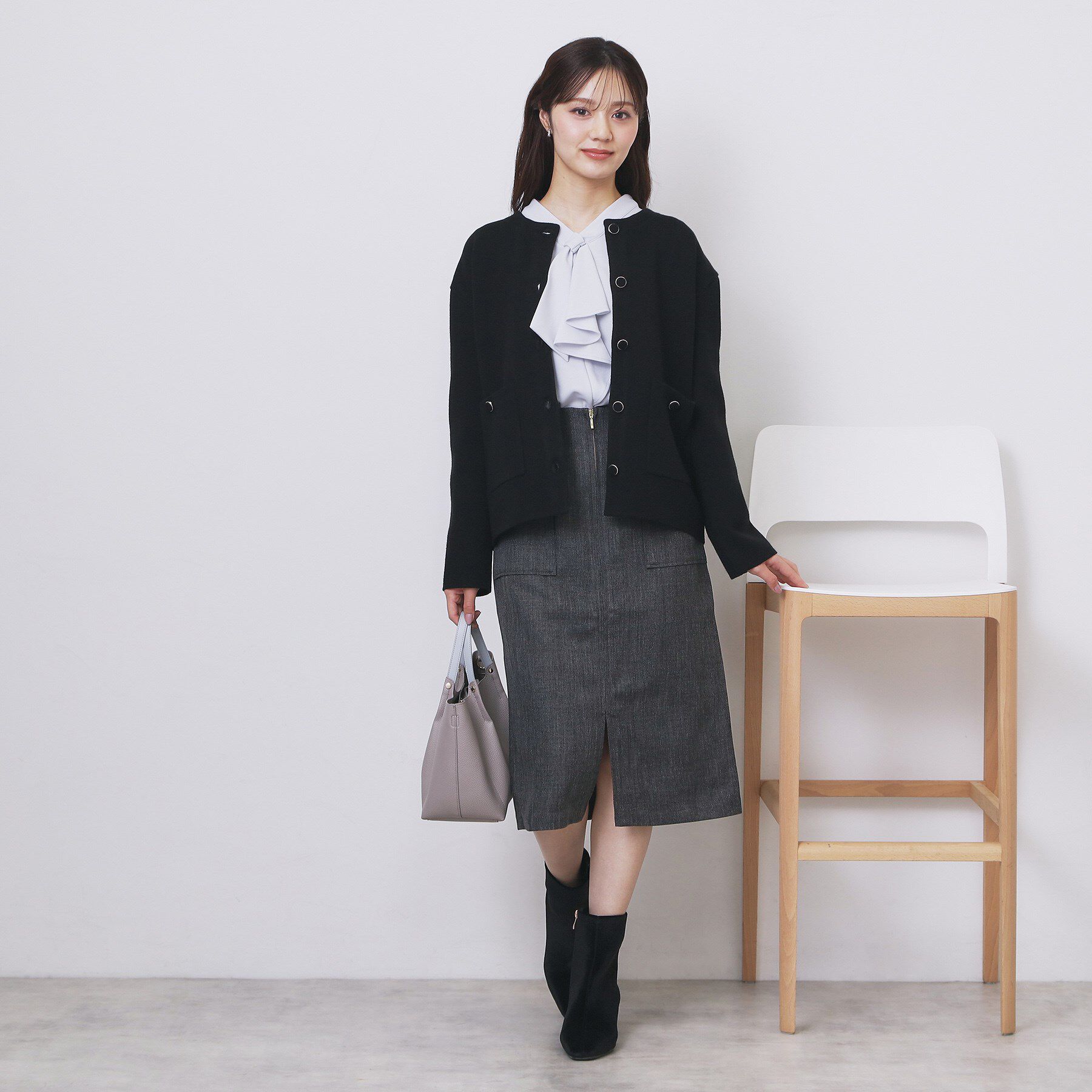 index「ダブルフェイスコーディガン【洗濯機OK】」|カーディガン|