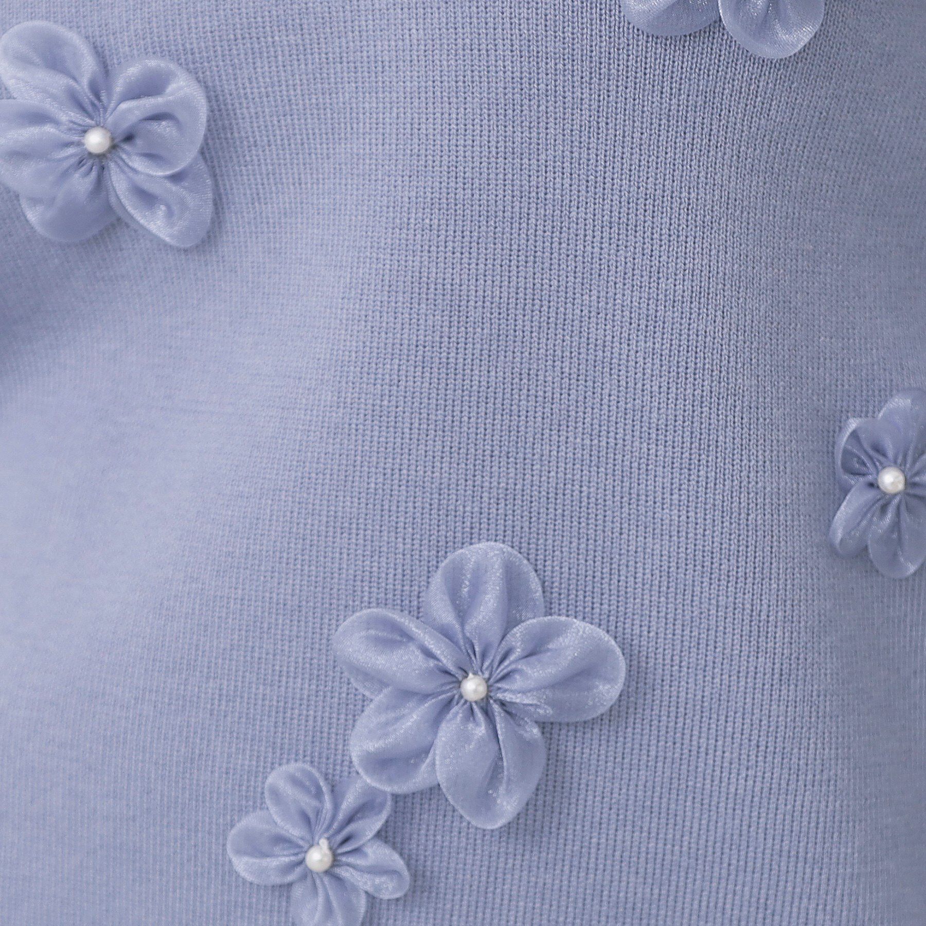 index「フラワーモチーフハイネックニット【洗える】」|ニット・セーター|