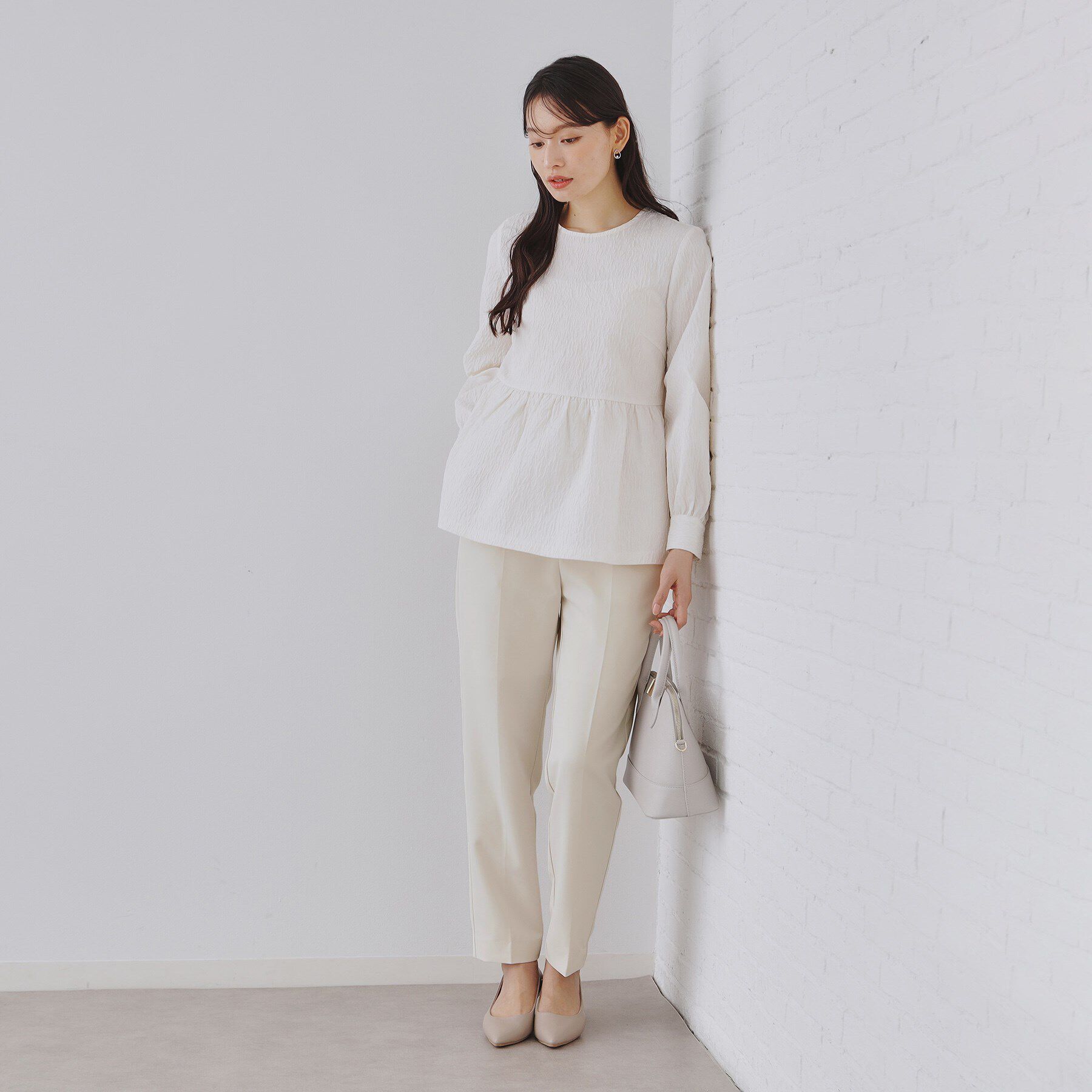 OPAQUE.CLIP「《通勤/セットアップ対応》テーパードパンツ/ダブルクロス【洗濯機洗い可】」|その他|