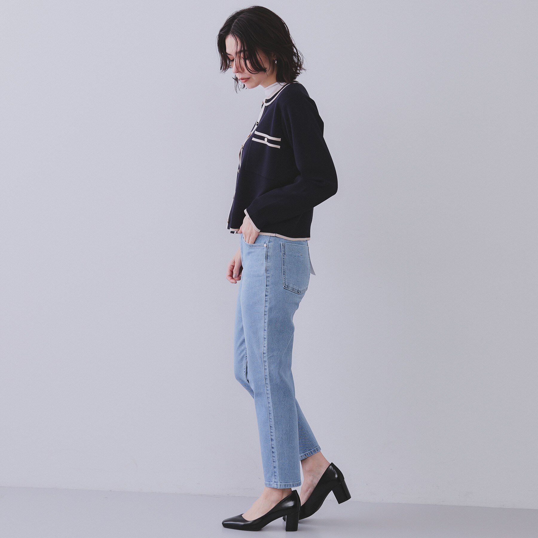 OPAQUE.CLIP「《SS-LLサイズ》ストレッチスリムストレートデニム【洗濯機洗い可】」|その他|