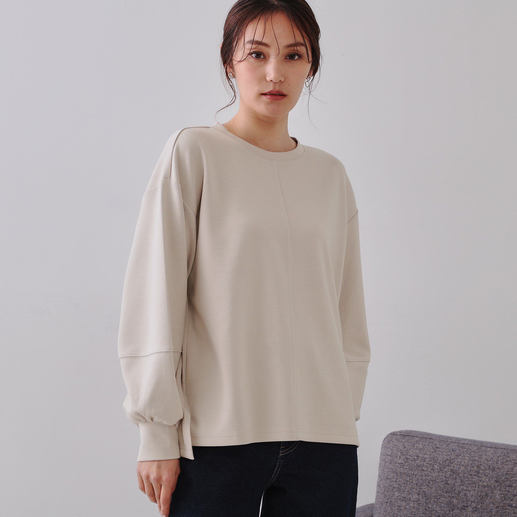 OPAQUE.CLIP「ボリュームスリーブトップス【洗濯機洗い可】」|Tシャツ・カットソー|