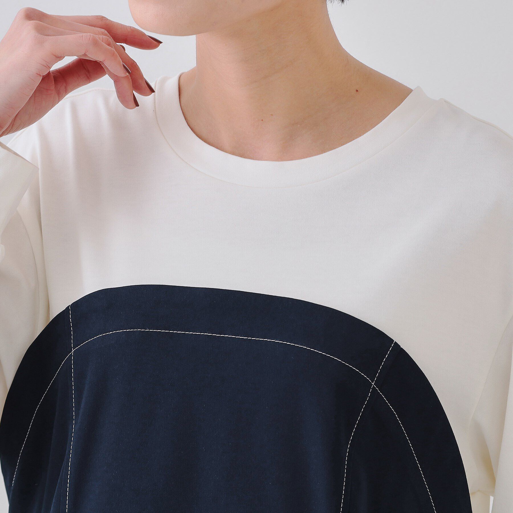 OPAQUE.CLIP「ビスチェドッキングワンピース【洗濯機洗い可】」|ワンピース|