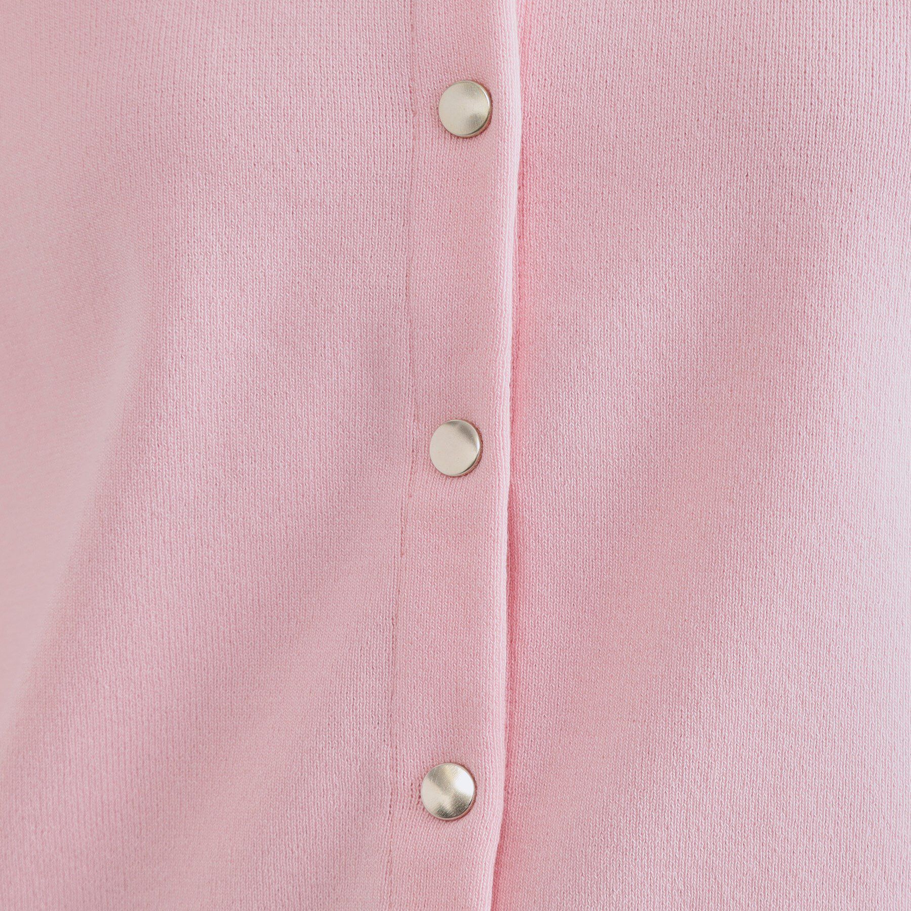 OPAQUE.CLIP「スナップボタンショートニットカーディガン【洗濯機洗い可】」|カーディガン|