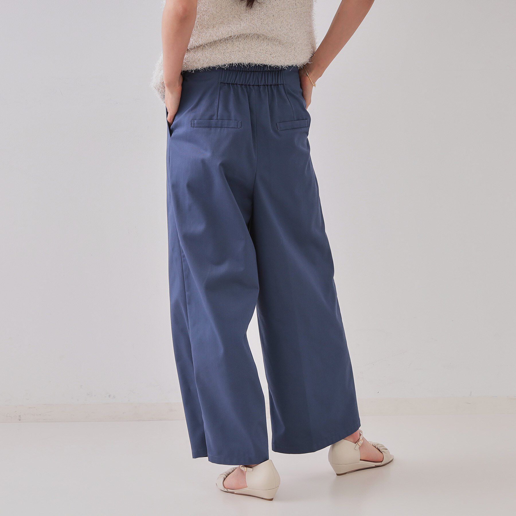 OPAQUE.CLIP「ハイウエストフロントZIPワイドパンツ【洗濯機洗い可】」|その他|