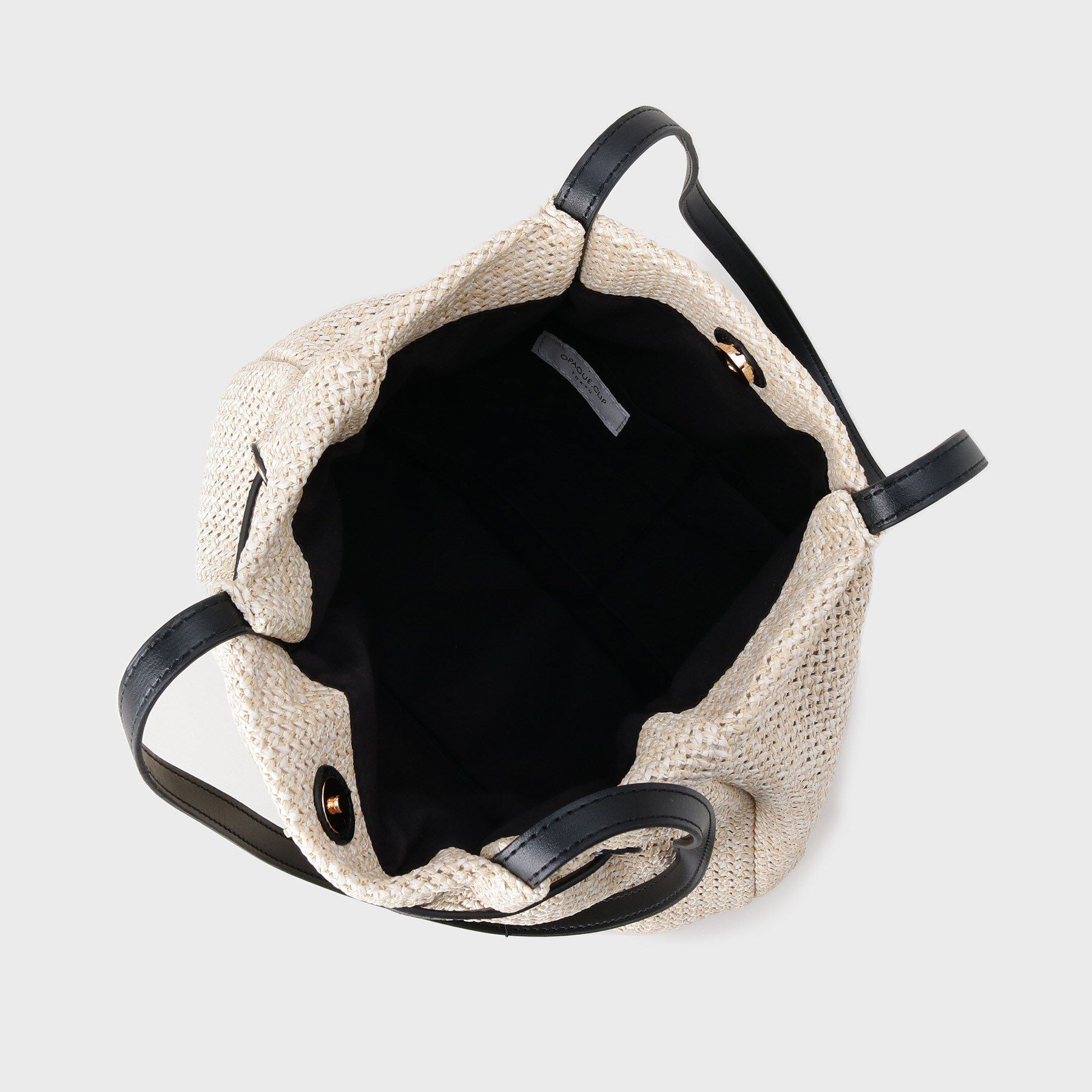 OPAQUE.CLIP「フロントベルトデザイン雑材合皮コンビトートバッグ」|トートバッグ|