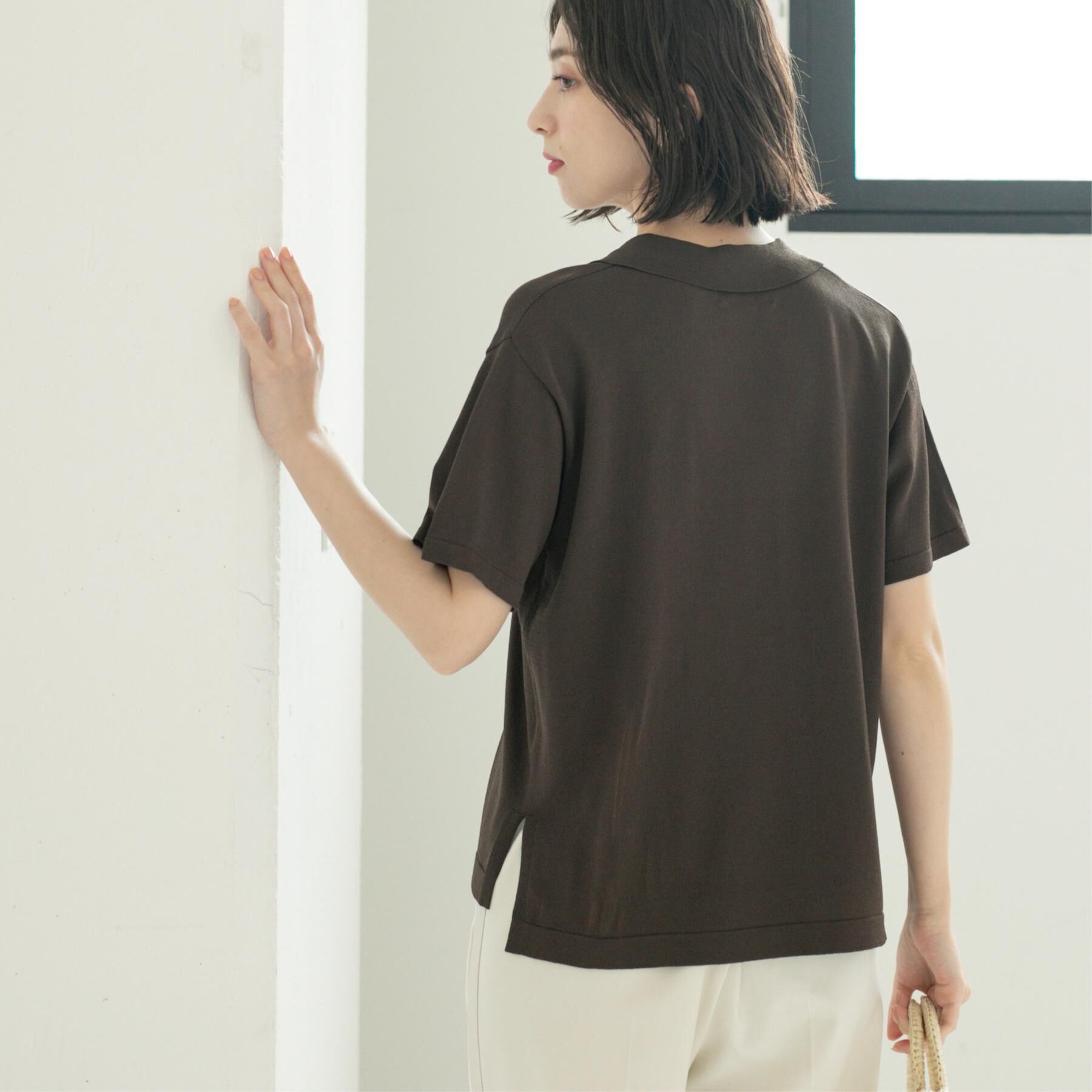 OPAQUE.CLIP「スキッパーニット【UV/接触冷感/抗ピル/洗濯機洗い可】」|ニット・セーター|