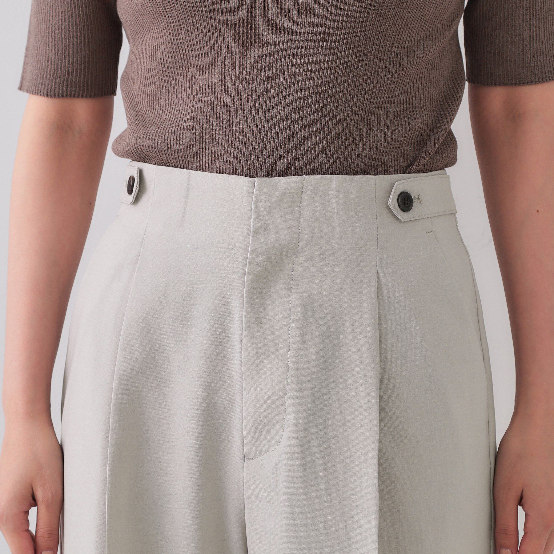 OPAQUE.CLIP「ストレッチデザインワイドパンツ/セットアップ対応可【UV/接触冷感/洗濯機洗い可/抗ピル】」|その他|