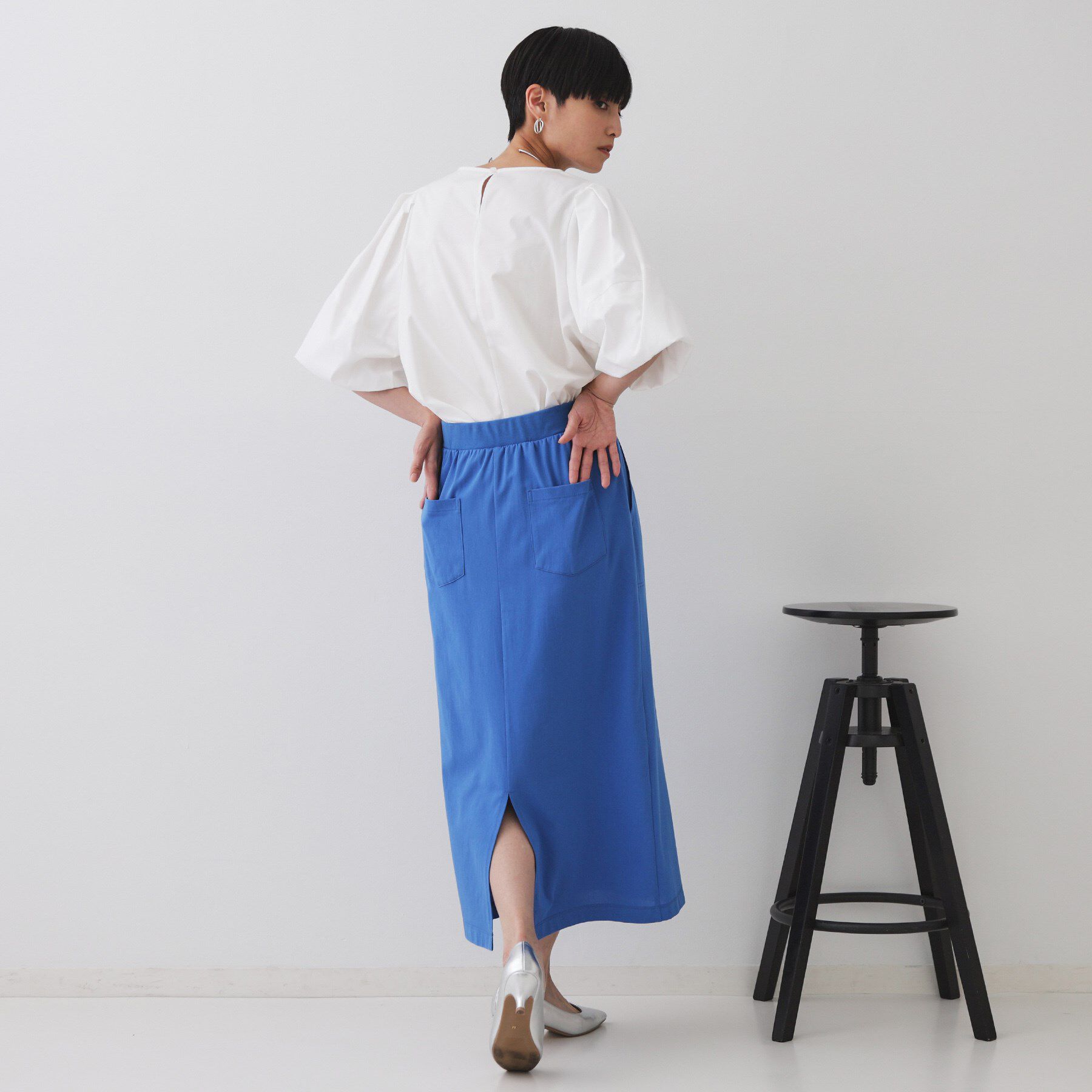 OPAQUE.CLIP「イージーナロースカート/セットアップ対応【UVケア/接触冷感/洗濯機洗い可】」|スカート|