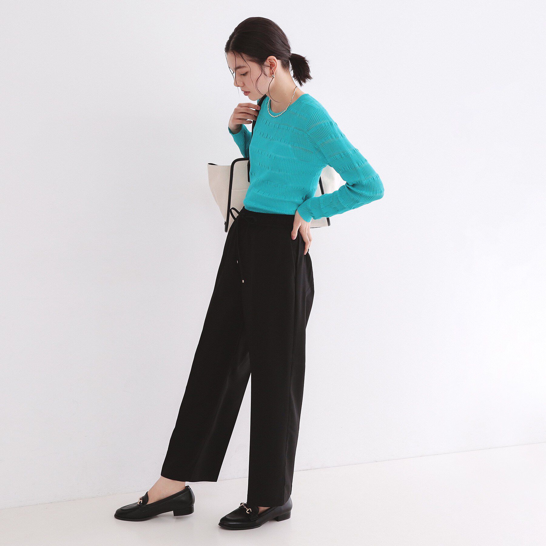 OPAQUE.CLIP「美脚イージーワイドパンツ【防シワ/洗濯機洗い可/抗ピル/ストレッチ】《丈が選べる/SS-LLサイズ/」|その他|