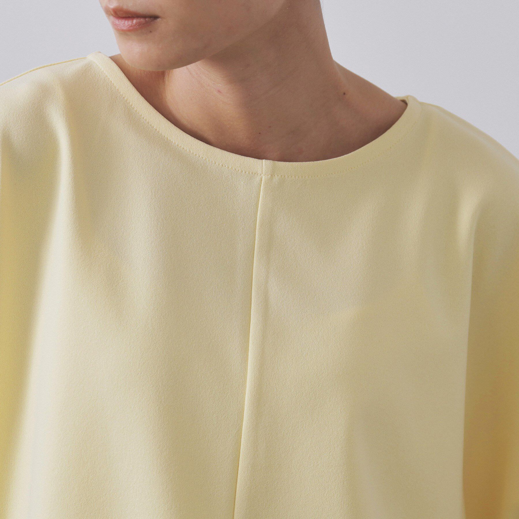 OPAQUE.CLIP「ギャザードルマンスリーブトップス【UV/吸水速乾/洗濯機洗い可】」|Tシャツ・カットソー|