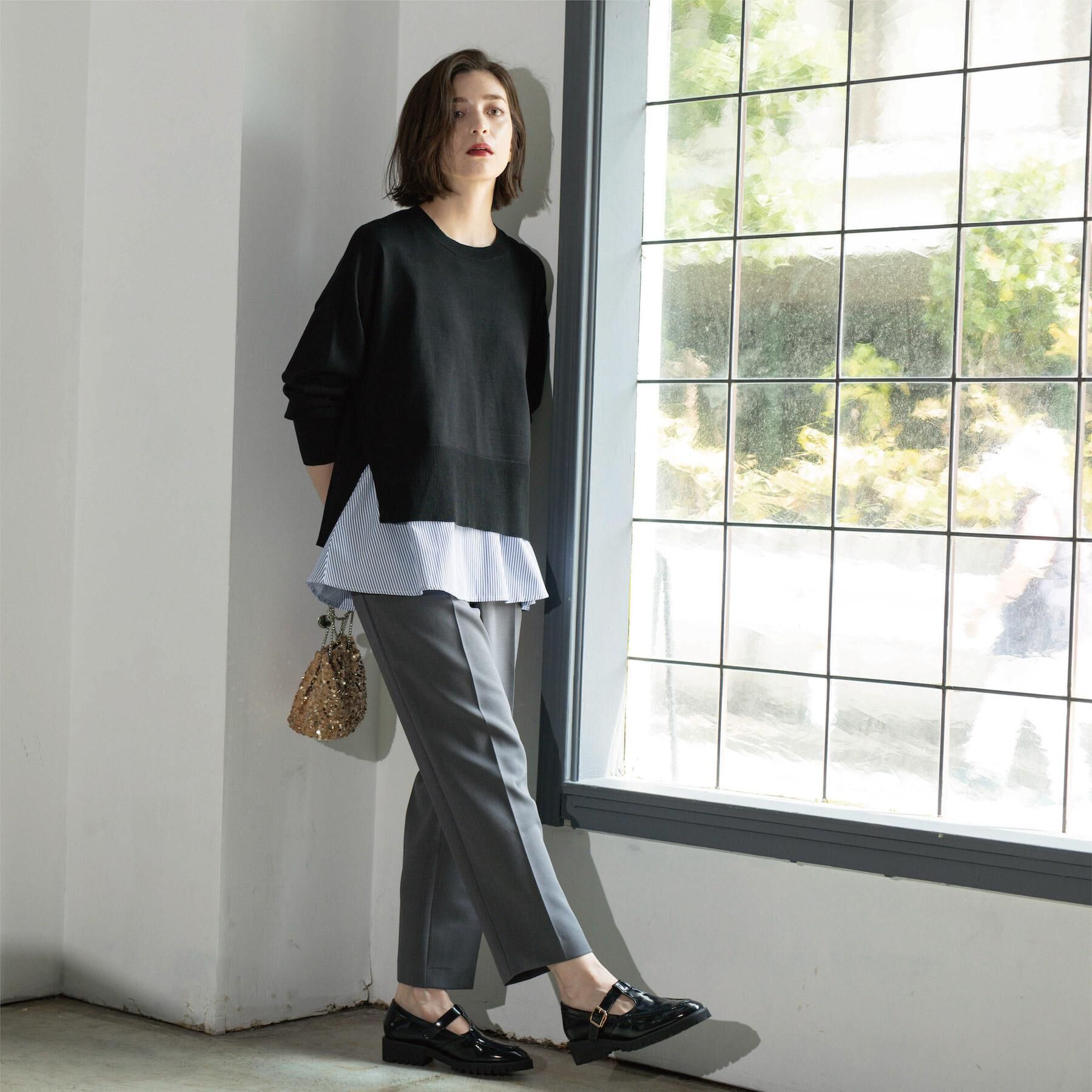 OPAQUE.CLIP「ストレッチ美脚イージーテーパードパンツ【防シワ/洗濯機洗い可】」|その他|