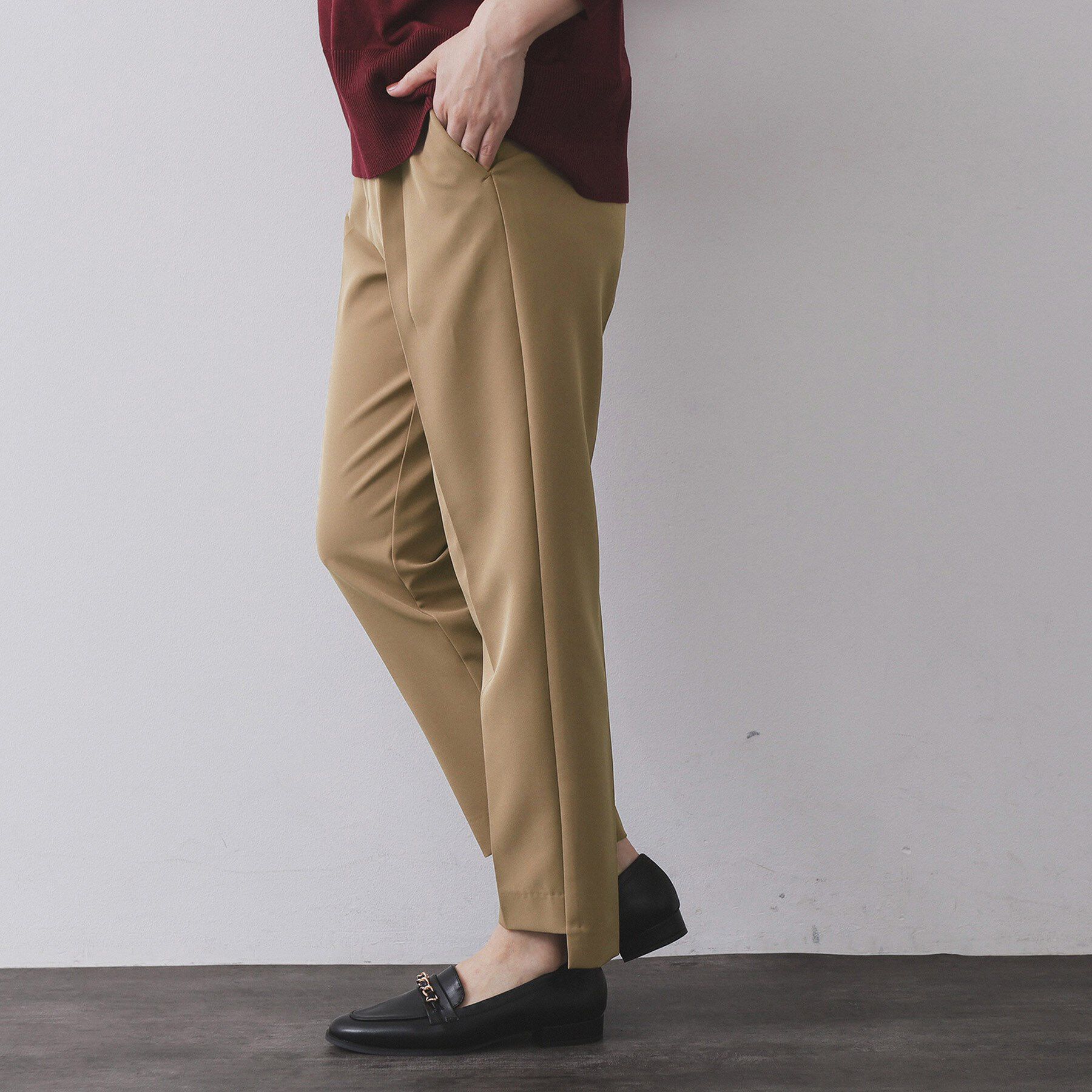 OPAQUE.CLIP「ステップヘムテーパードパンツ/セットアップ対応可【洗濯機洗い可】」|その他|