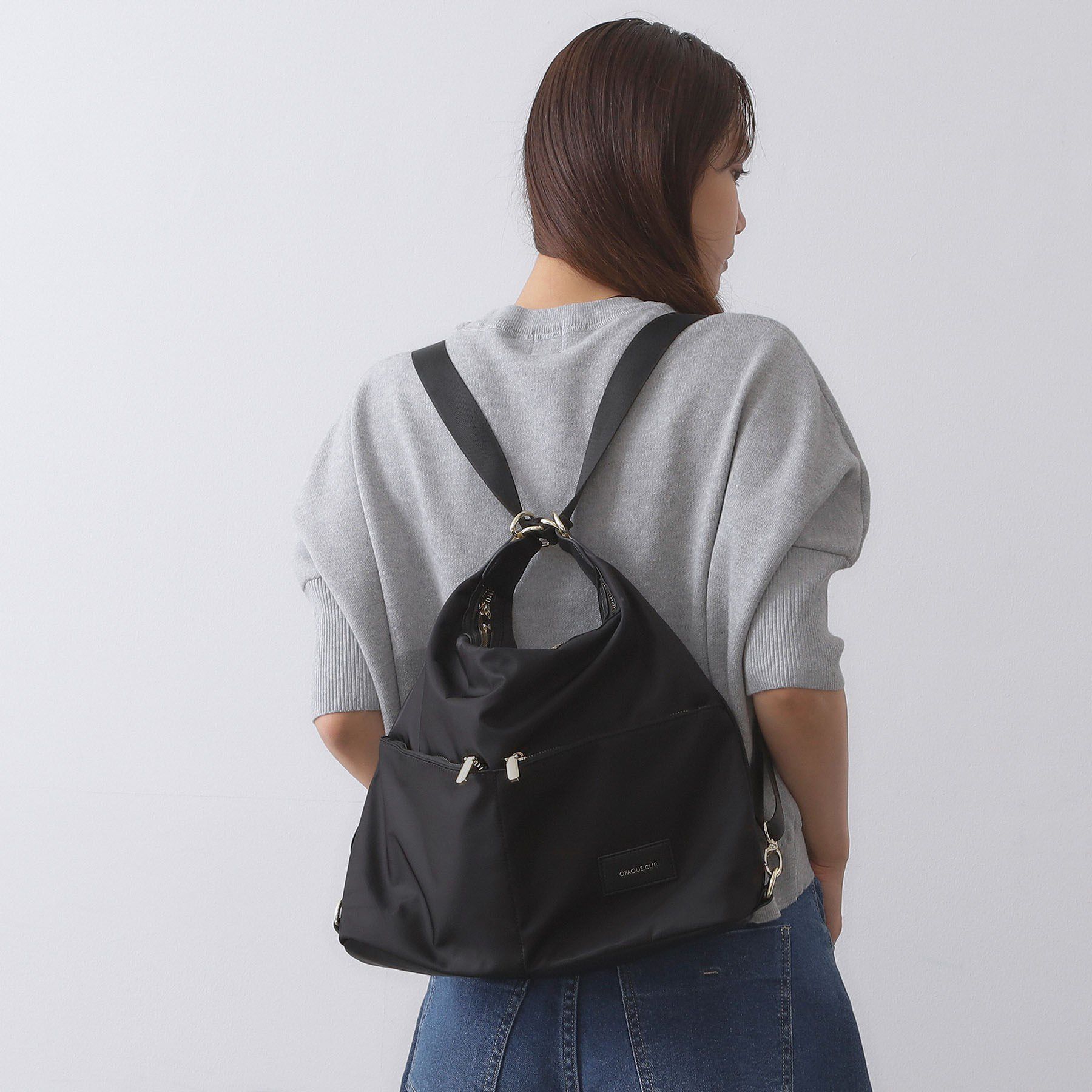 OPAQUE.CLIP「【3WAY/A4サイズ対応】リュックにもなるナイロンショルダーバッグ」|ショルダー・メッセンジャー|