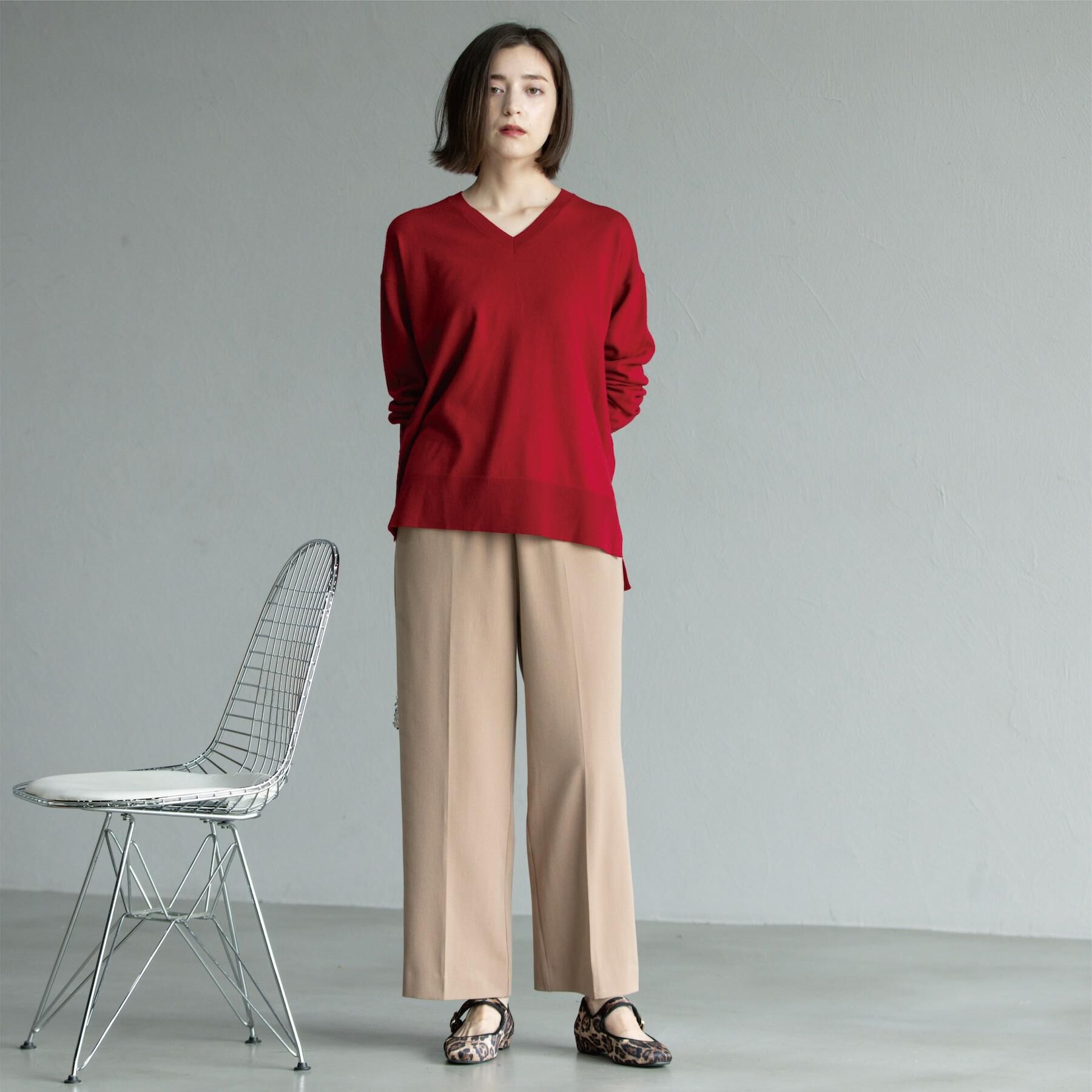 OPAQUE.CLIP「ウォームタッチ イージーワイドパンツ【洗濯機洗OK/ストレッチ】≪SS～LL≫」|その他|