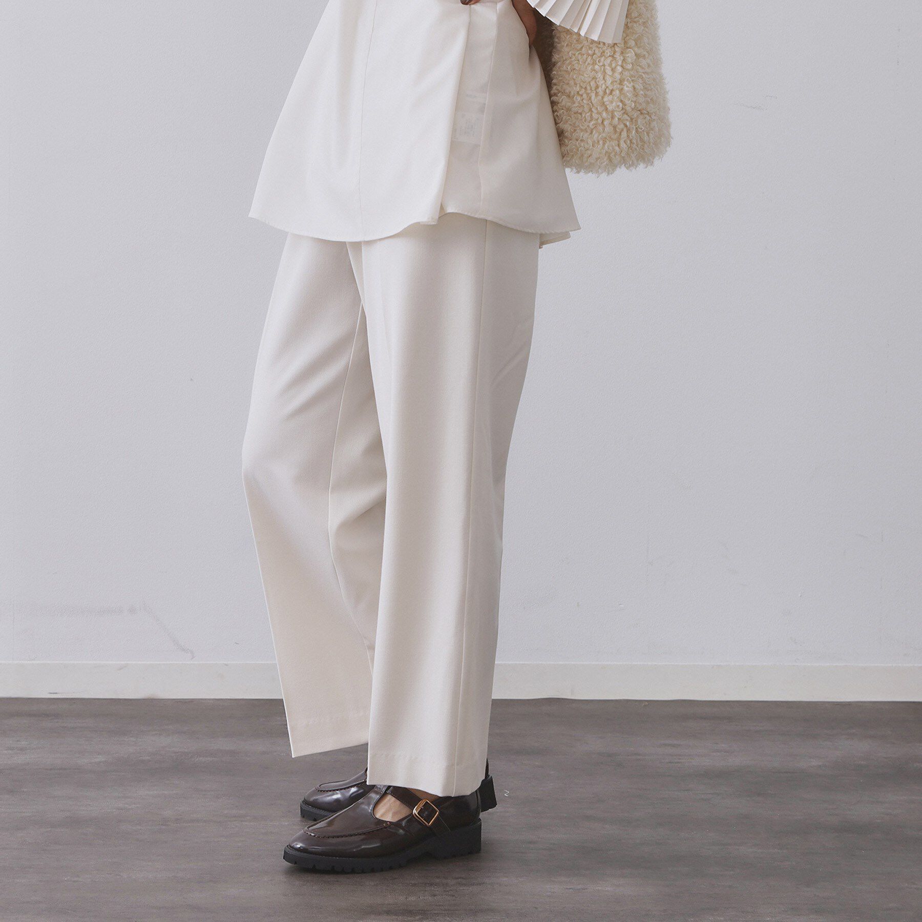 OPAQUE.CLIP「ウォームタッチ イージーワイドパンツ【洗濯機洗OK/ストレッチ】≪SS～LL≫」|その他|