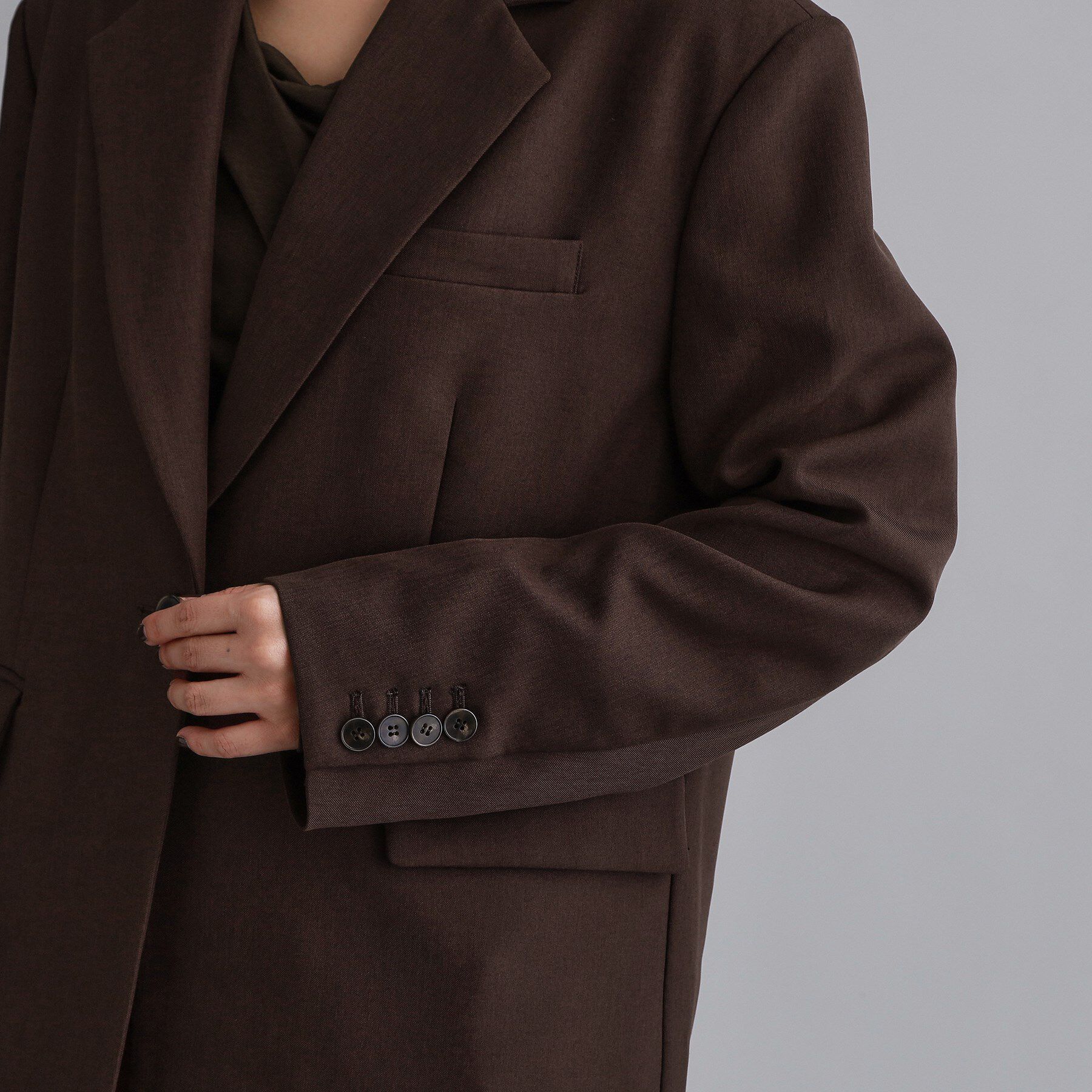 OPAQUE.CLIP「【es】ビッグテーラードジャケット【UVケア/洗濯機OK】」|テーラードジャケット|