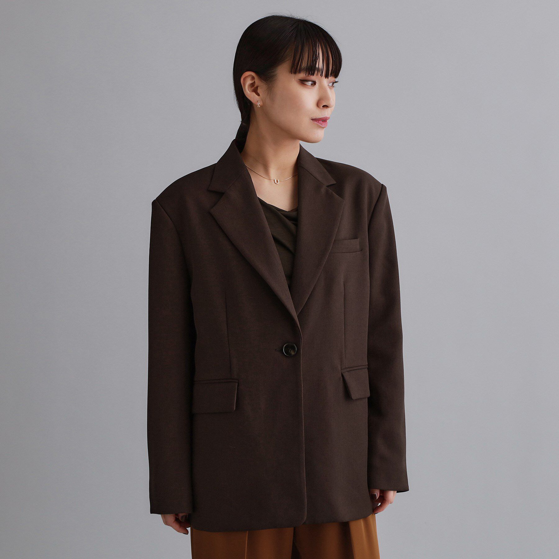 OPAQUE.CLIP「【es】ビッグテーラードジャケット【UVケア/洗濯機OK】」|テーラードジャケット|