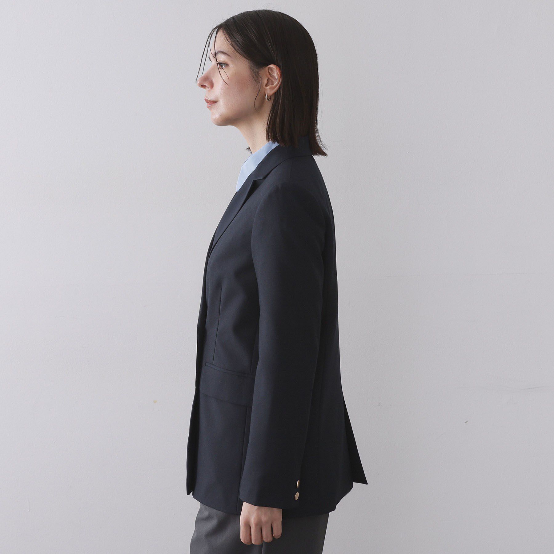 OPAQUE.CLIP「金ボタンダブルブレストテーラードジャケット【洗える】」|テーラードジャケット|