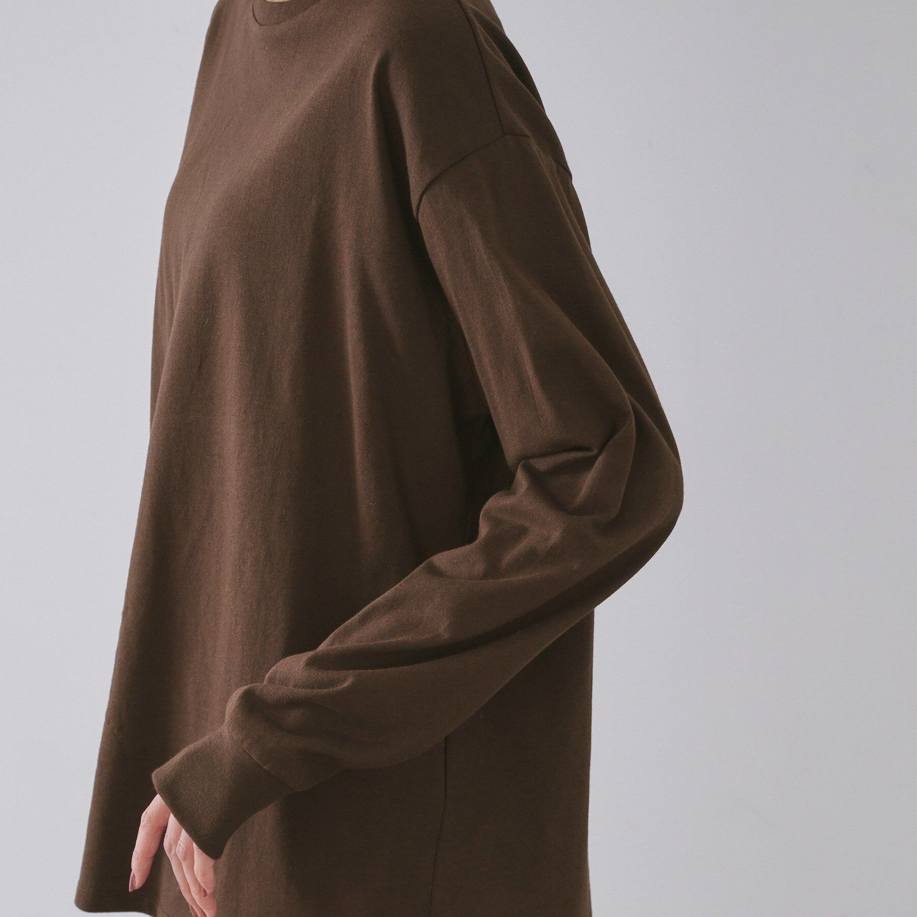 OPAQUE.CLIP「リラクシーロングTシャツ【洗濯機OK】」|Tシャツ・カットソー|