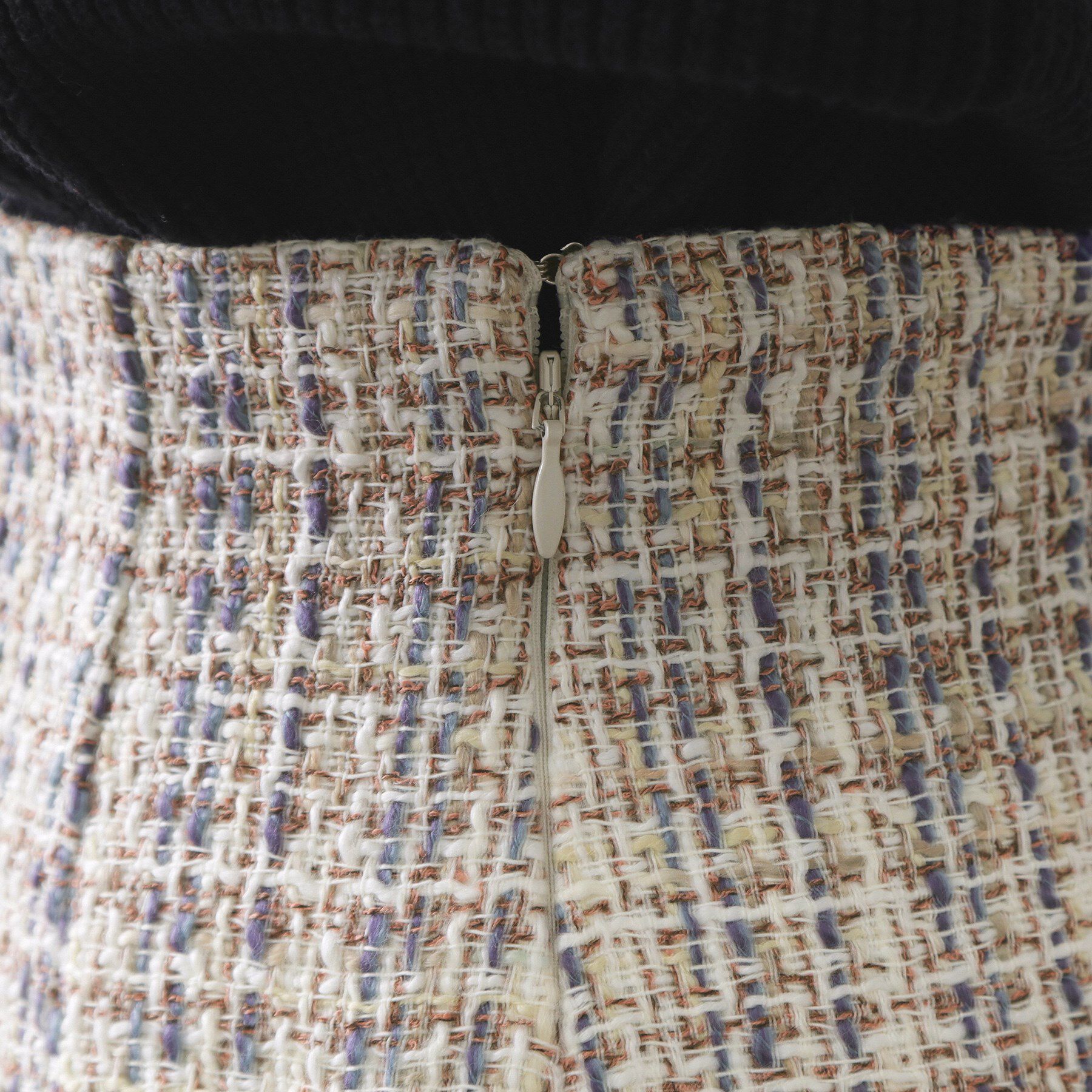 OPAQUE.CLIP「ファンシーツイードナロースカート【洗濯機OK】」|スカート|