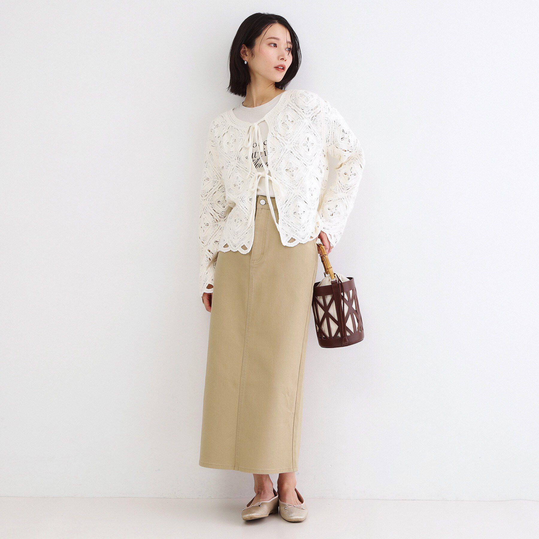 OPAQUE.CLIP「ストレッチタイトスカート【洗濯機OK】」|スカート|