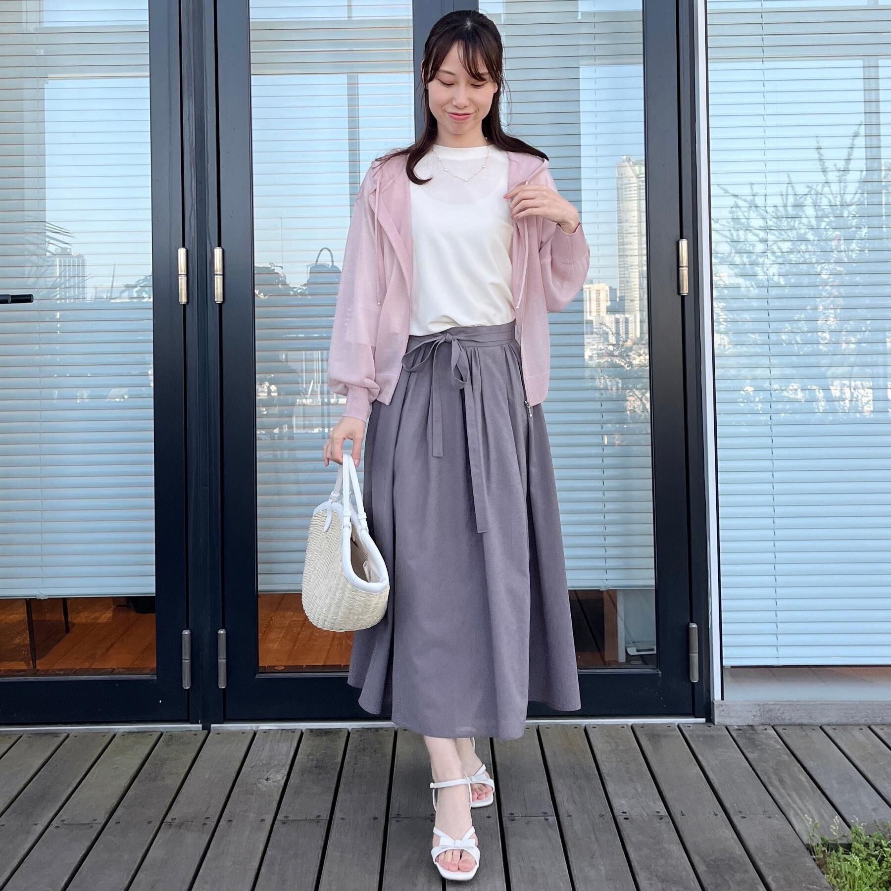 Couture broach「【上品な透け感・大人カジュアル】シアージップアップフーディー」|パーカー|