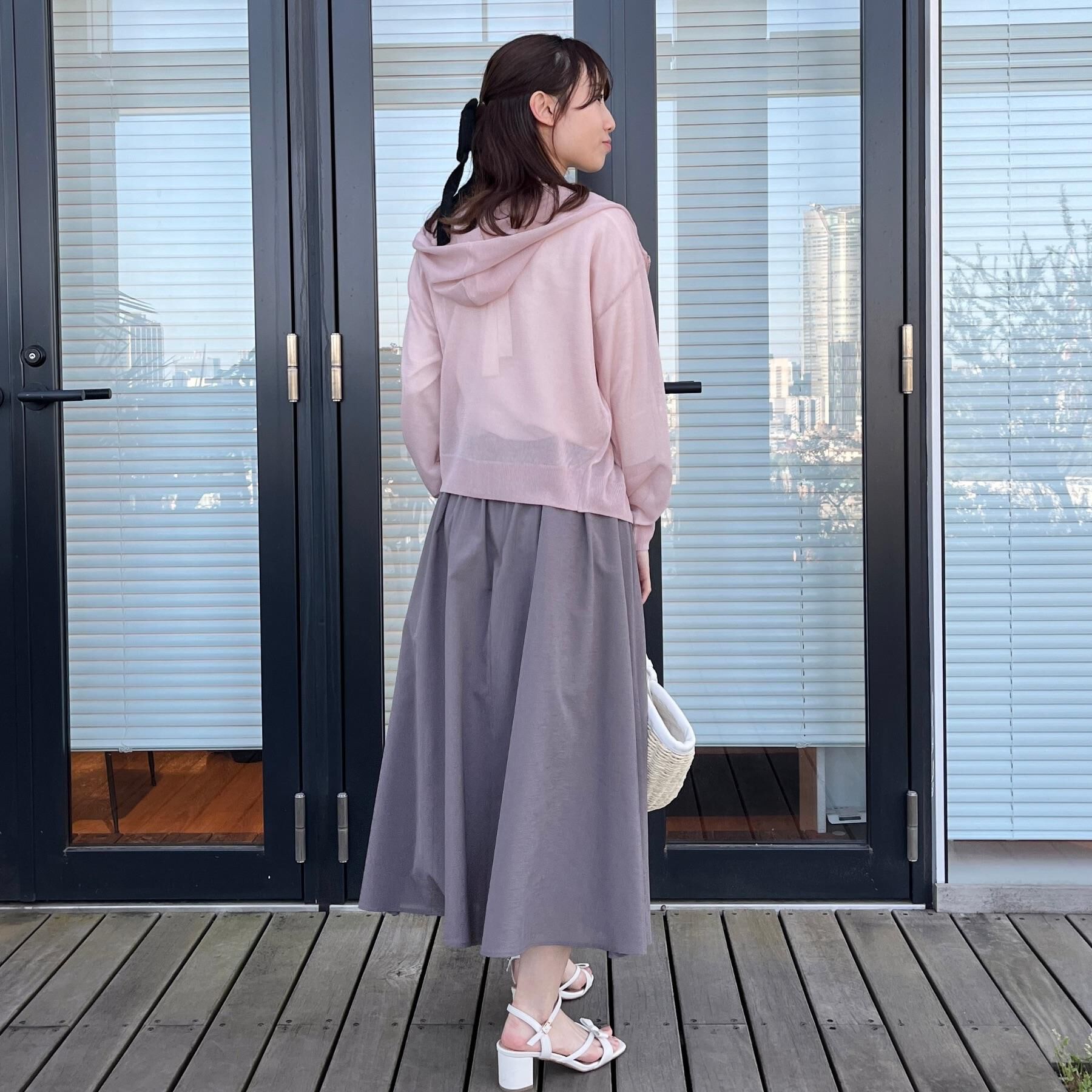 Couture broach「【上品な透け感・大人カジュアル】シアージップアップフーディー」|パーカー|