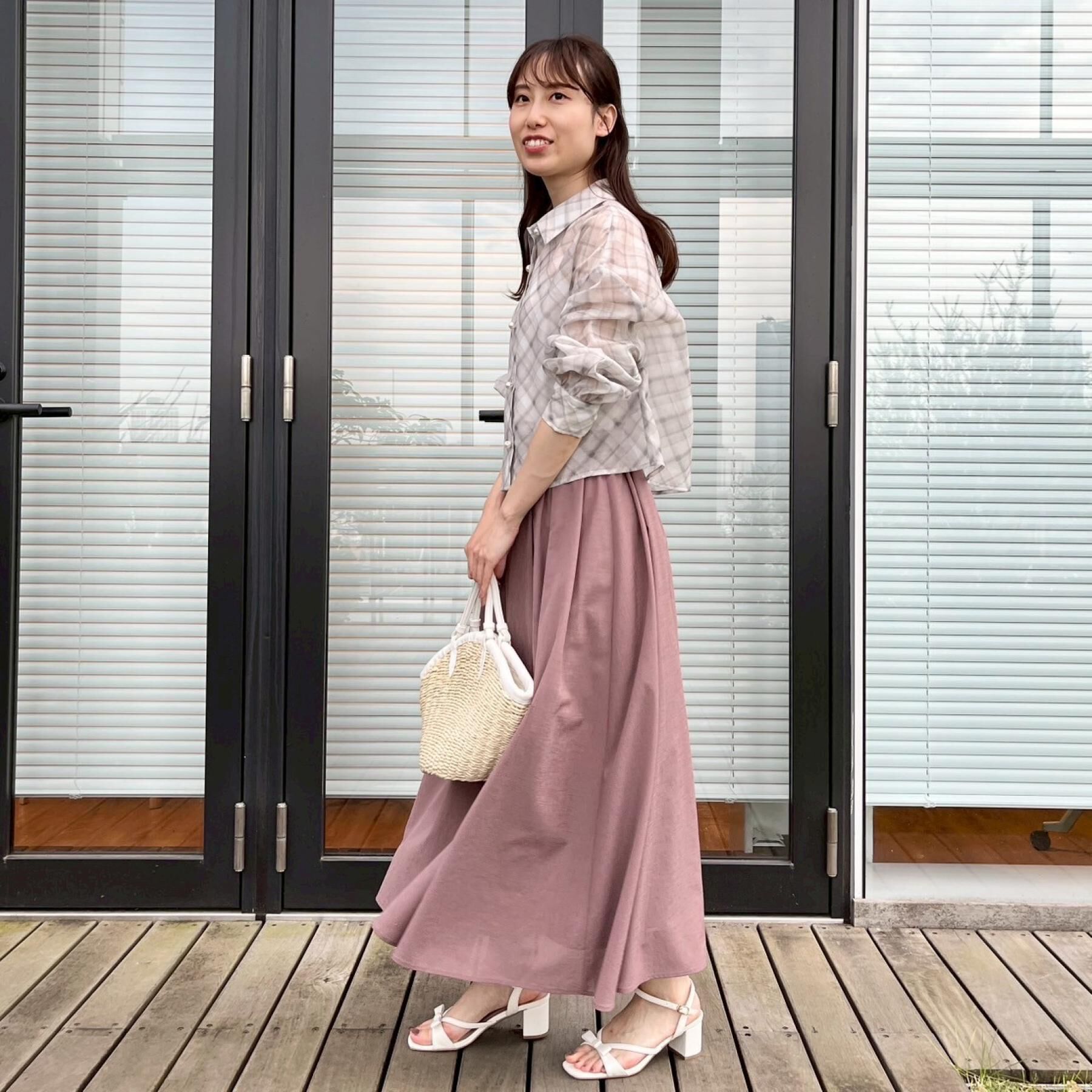 Couture broach「【洗える・秋まで使える】パール調ボタンシアーシャツ」|シャツ・ブラウス|