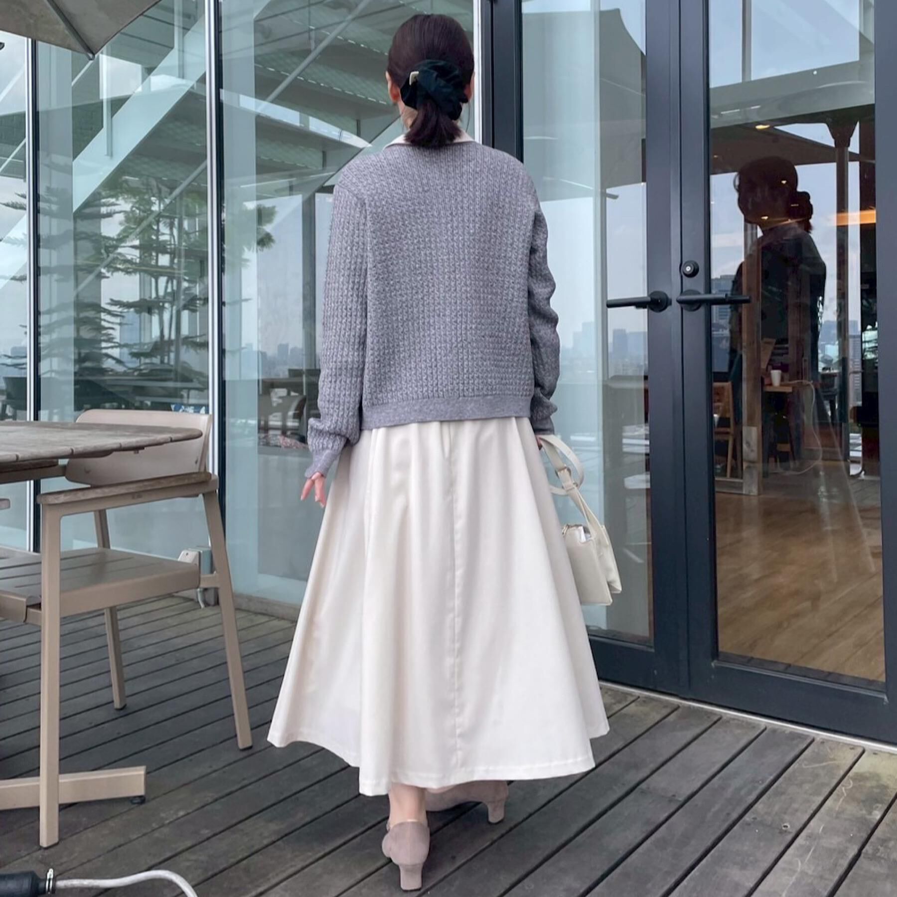 Couture broach「【大人可愛い・通勤】ロールカラーバックリボンブラウス」|シャツ・ブラウス|