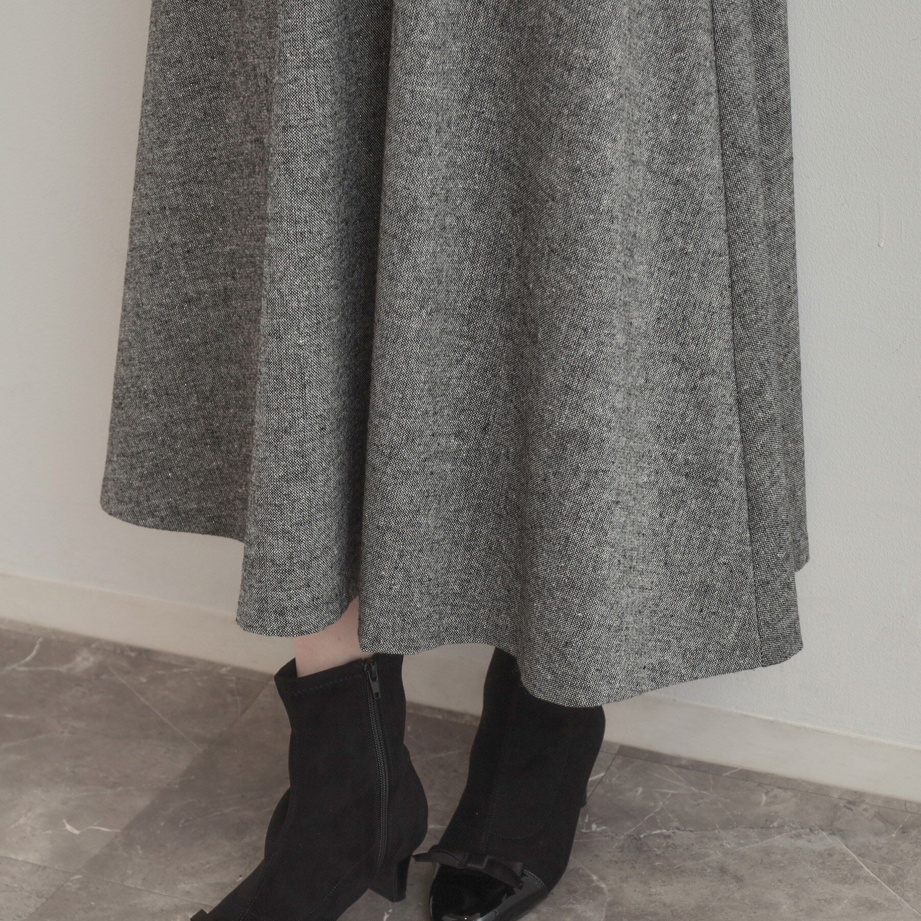 Couture broach「【通勤・大人上品】ラメツイード ジャンパースカート」|ワンピース|