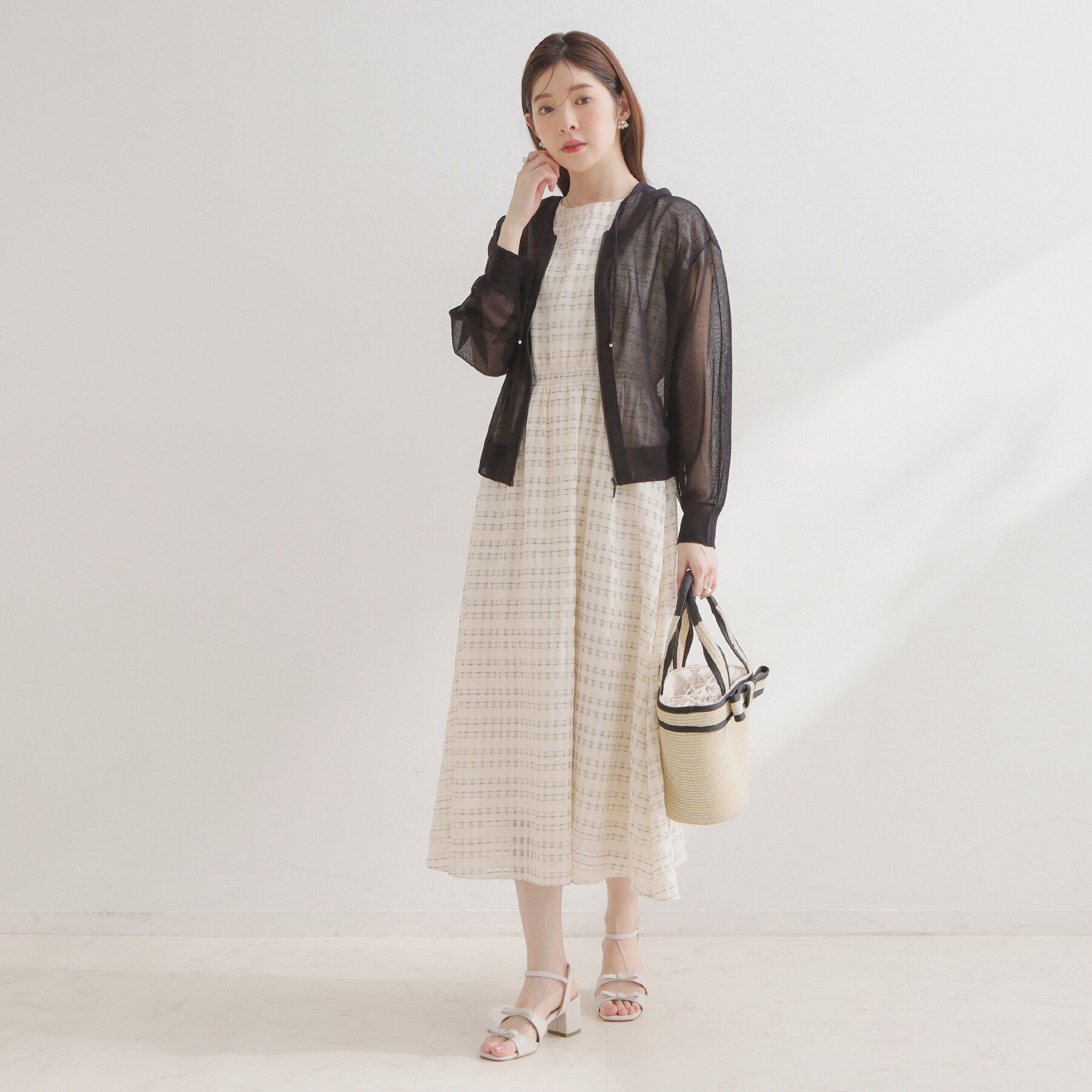 Couture broach「【洗える】LEVITAジップアップフーディー」|カーディガン|