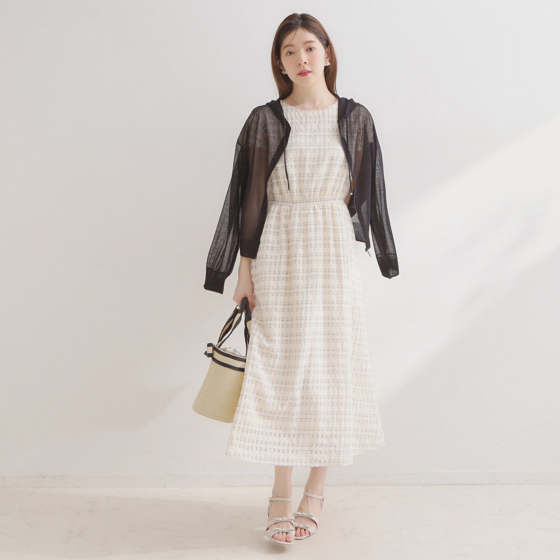 Couture broach「【洗える】LEVITAジップアップフーディー」|カーディガン|