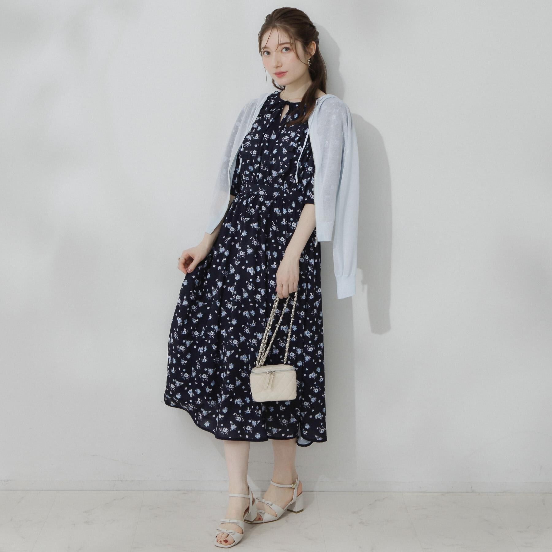 Couture broach「【洗える】LEVITAジップアップフーディー」|カーディガン|