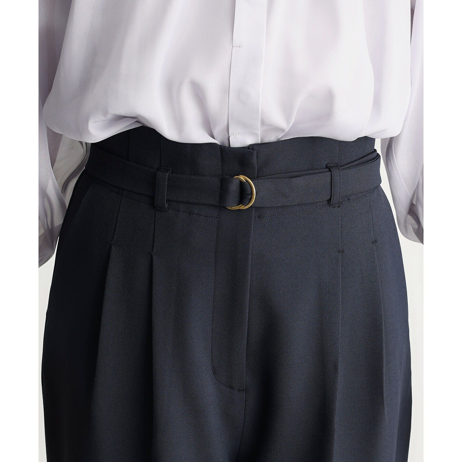 THE SHOP TK「【ONOFF活躍／セレモニー／通勤】CAVIAN タックワイドパンツ／洗える」|その他|