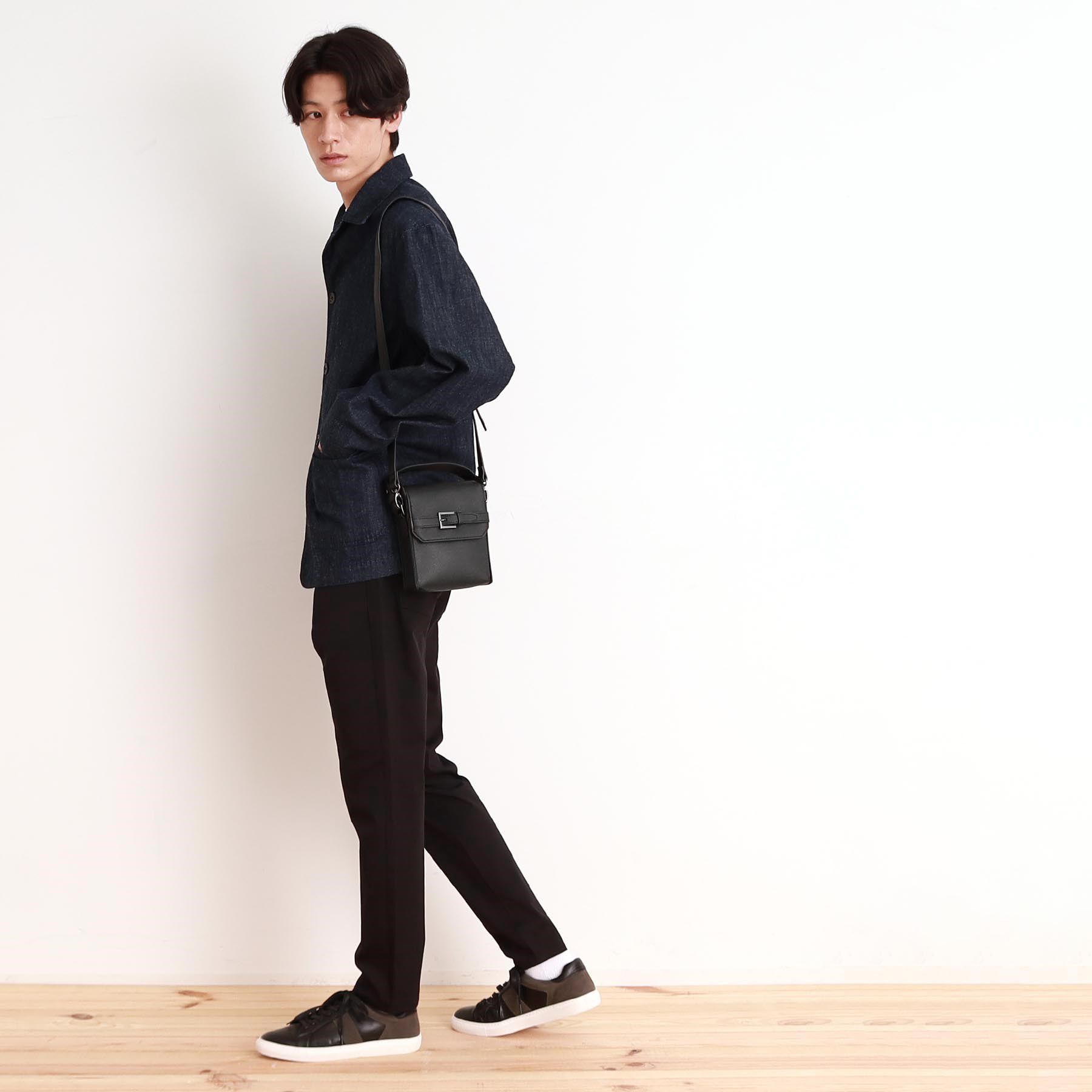 THE SHOP TK「ショルダーベルト付きミニハンドルバッグ 2WAY／ユニセックス」|ショルダー・メッセンジャー|