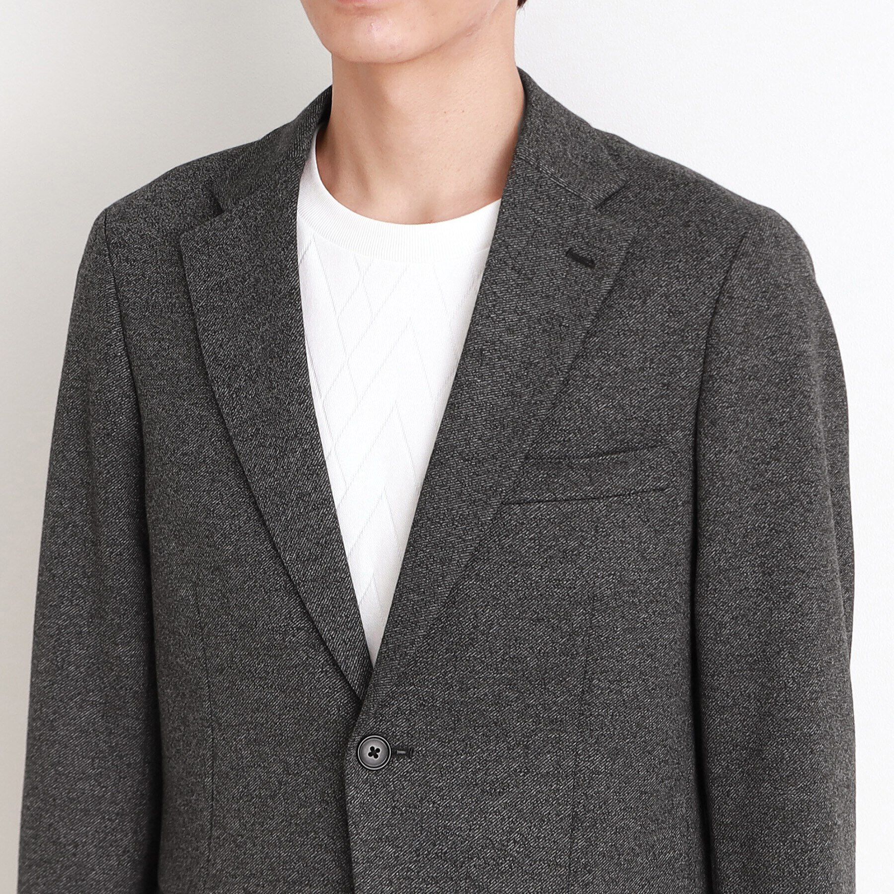 THE SHOP TK「TRポンチカルゼジャケット セットアップ可／ストレッチ」|テーラードジャケット|