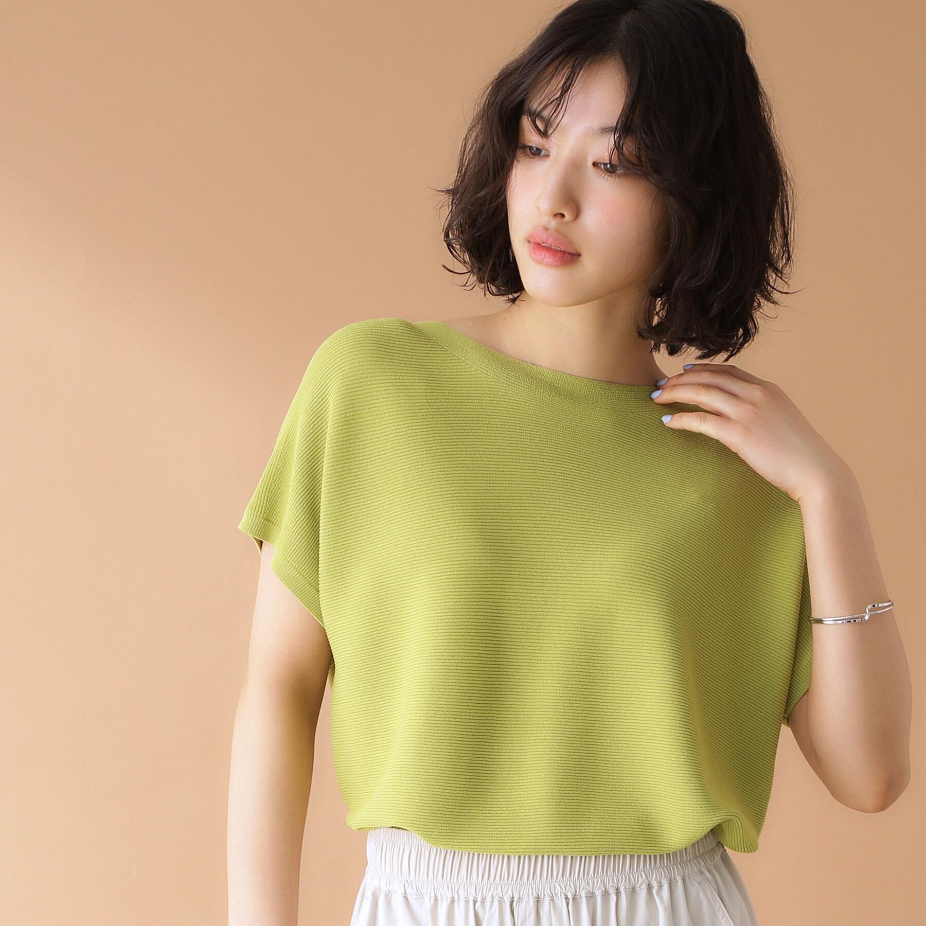 THE SHOP TK「美人フレンチニット【8色展開/WEB限定カラー/洗濯機OK/毛玉になりにくい】」|ニット・セーター|