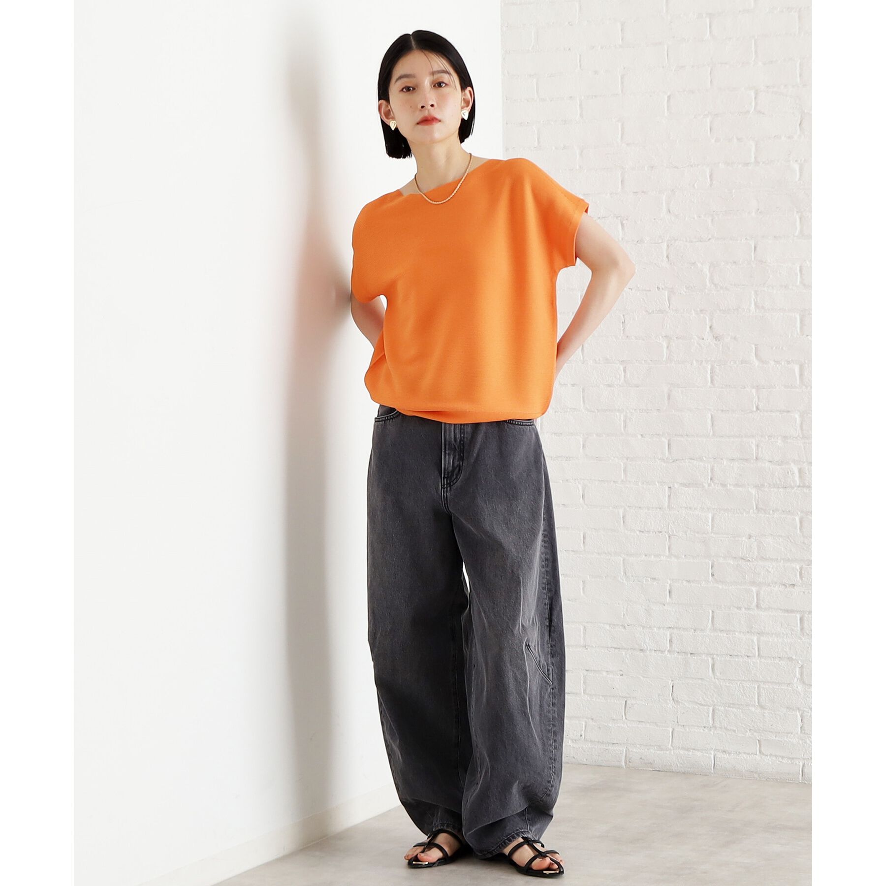 THE SHOP TK「美人フレンチニット【8色展開/WEB限定カラー/洗濯機OK/毛玉になりにくい】」|ニット・セーター|