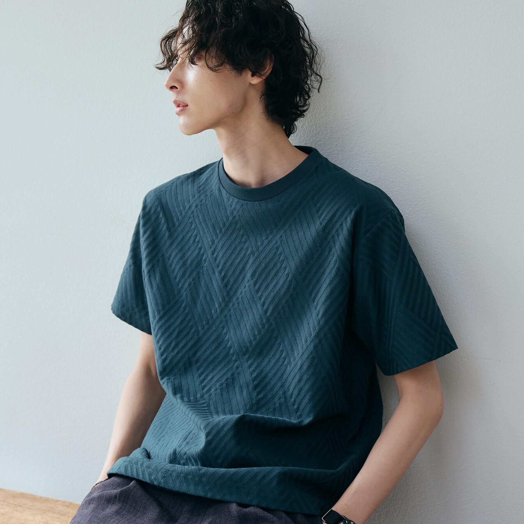 THE SHOP TK「リンクスジャカード半袖Ｔシャツ」|Tシャツ・カットソー|