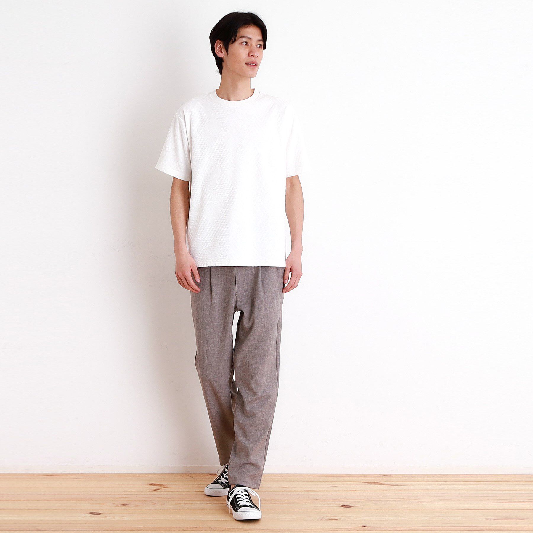 THE SHOP TK「リンクスジャカード半袖Ｔシャツ」|Tシャツ・カットソー|