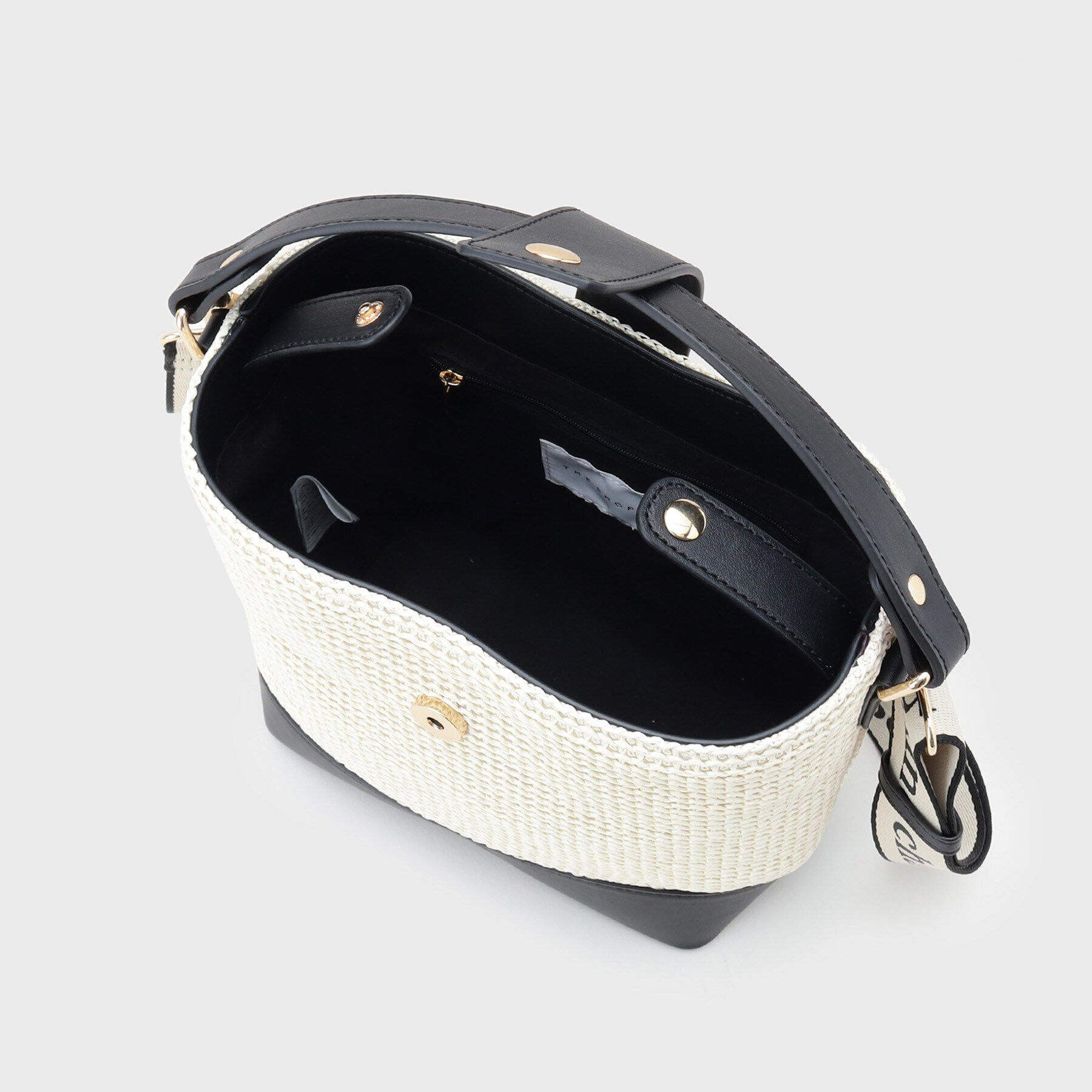 THE SHOP TK「合皮&times;雑材コンビバック【ロゴベルト付】」|ショルダー・メッセンジャー|